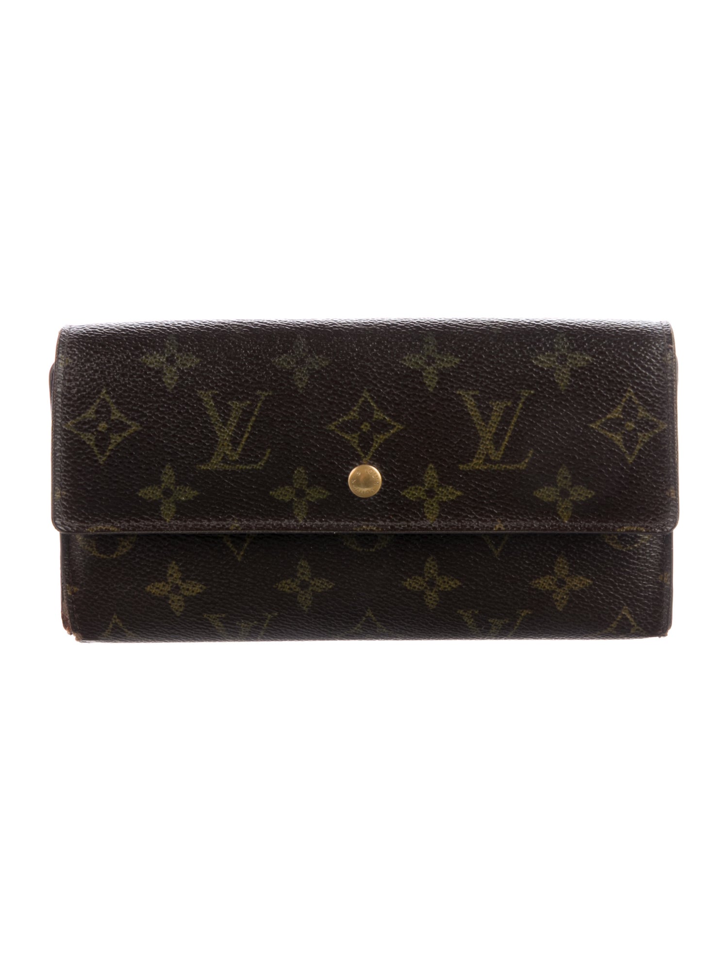 Louis Vuitton LV Monogram Coated Canvas International Wallet