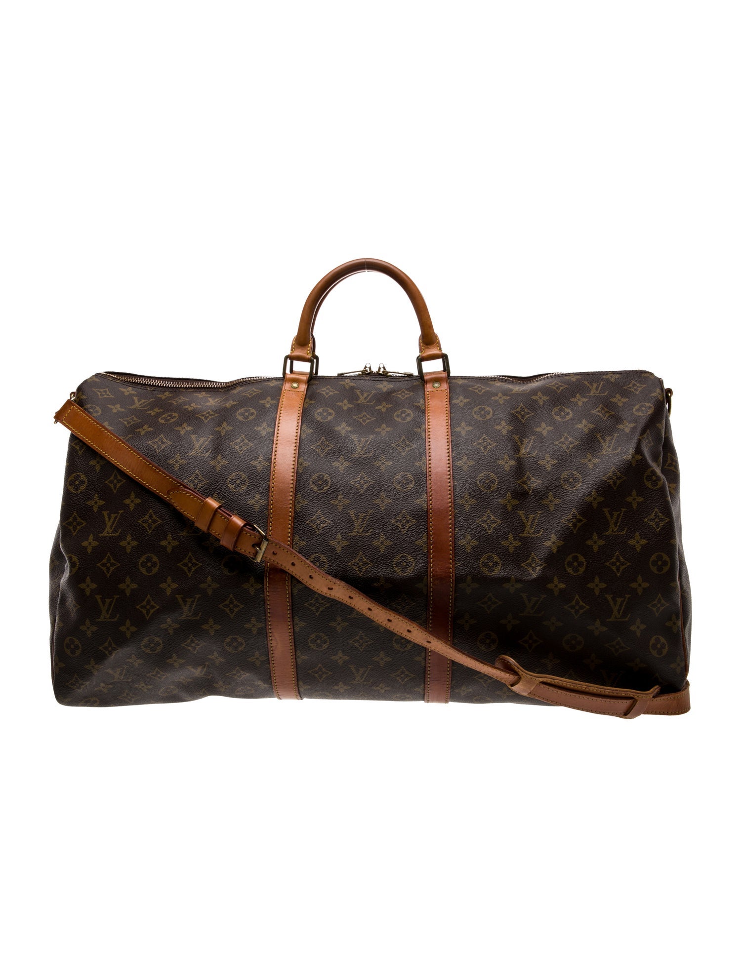 Louis Vuitton LV Monogram Keepall Bandouliere 60 Vintage