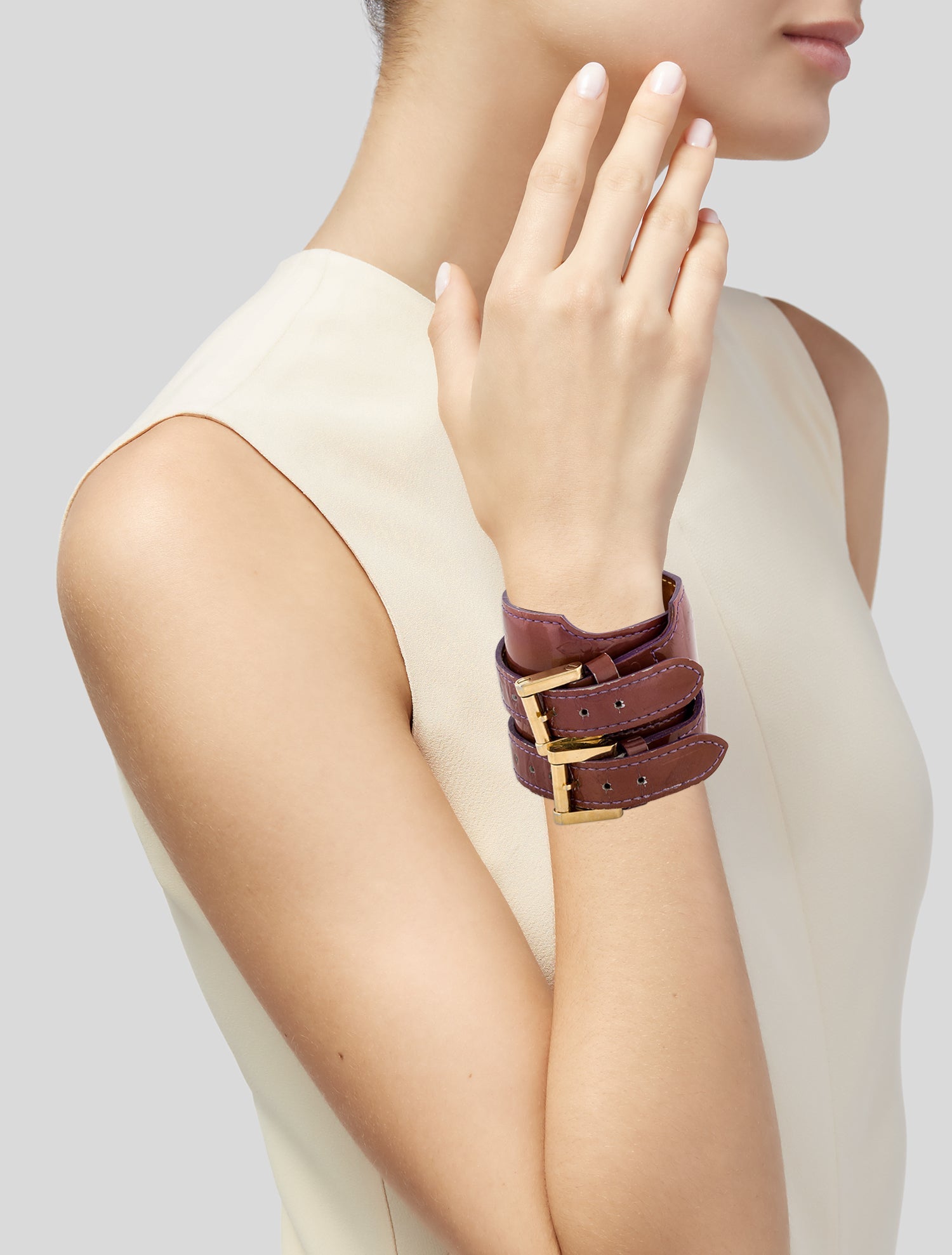 Louis Vuitton Monogram Vernis Charlton Bracelet