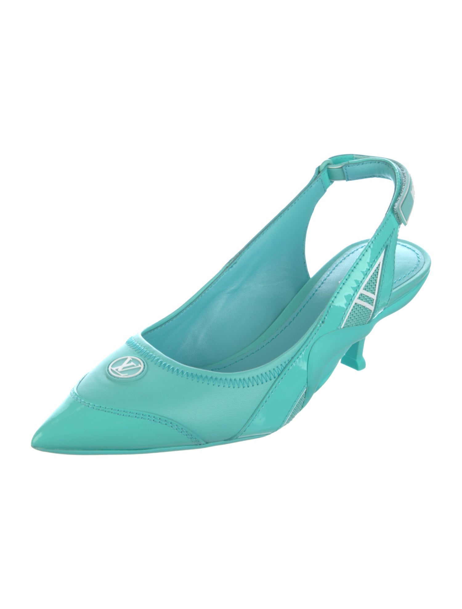 Louis Vuitton Patent Leather Slingback Pumps