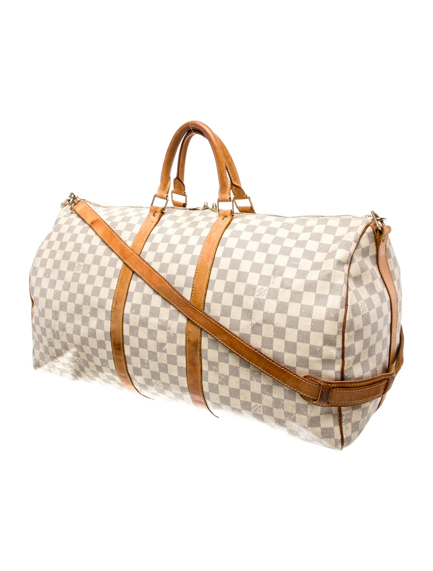 Louis Vuitton Damier Azur Keepall Bandouliere 55