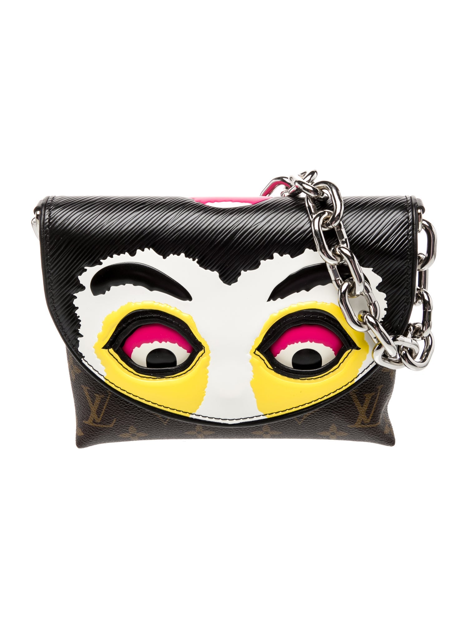 Louis Vuitton LV Monogram Kabuki Masks Pochette