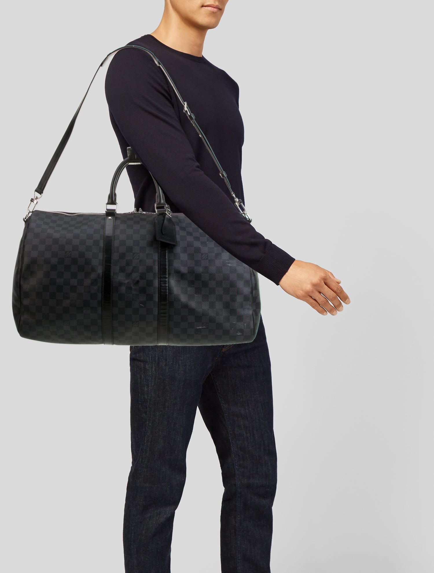 Louis Vuitton Damier Graphite Keepall Bandouliere 55