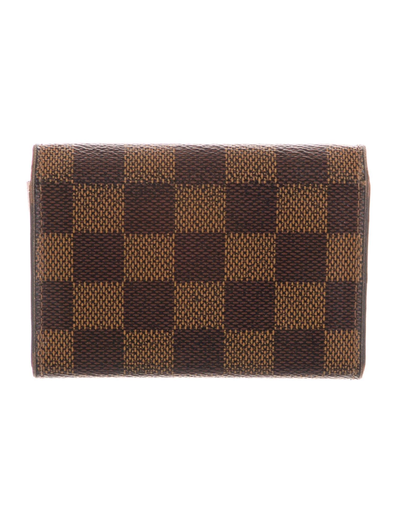 Louis Vuitton Damier Ebene Pattern Coated Canvas Rosalie Coin Purse