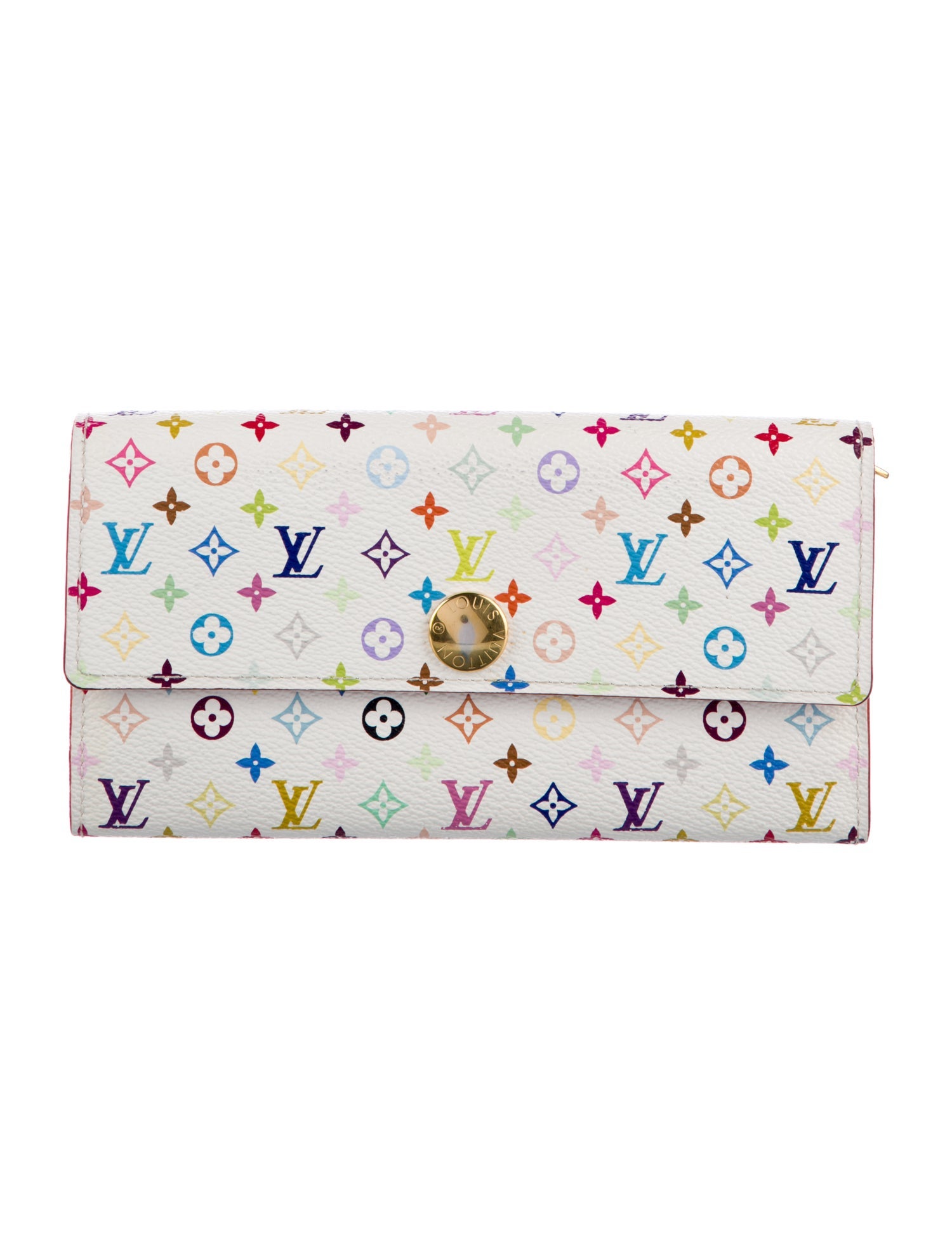 Louis Vuitton Multicolore Monogram Pattern Coated Canvas Sarah Wallet
