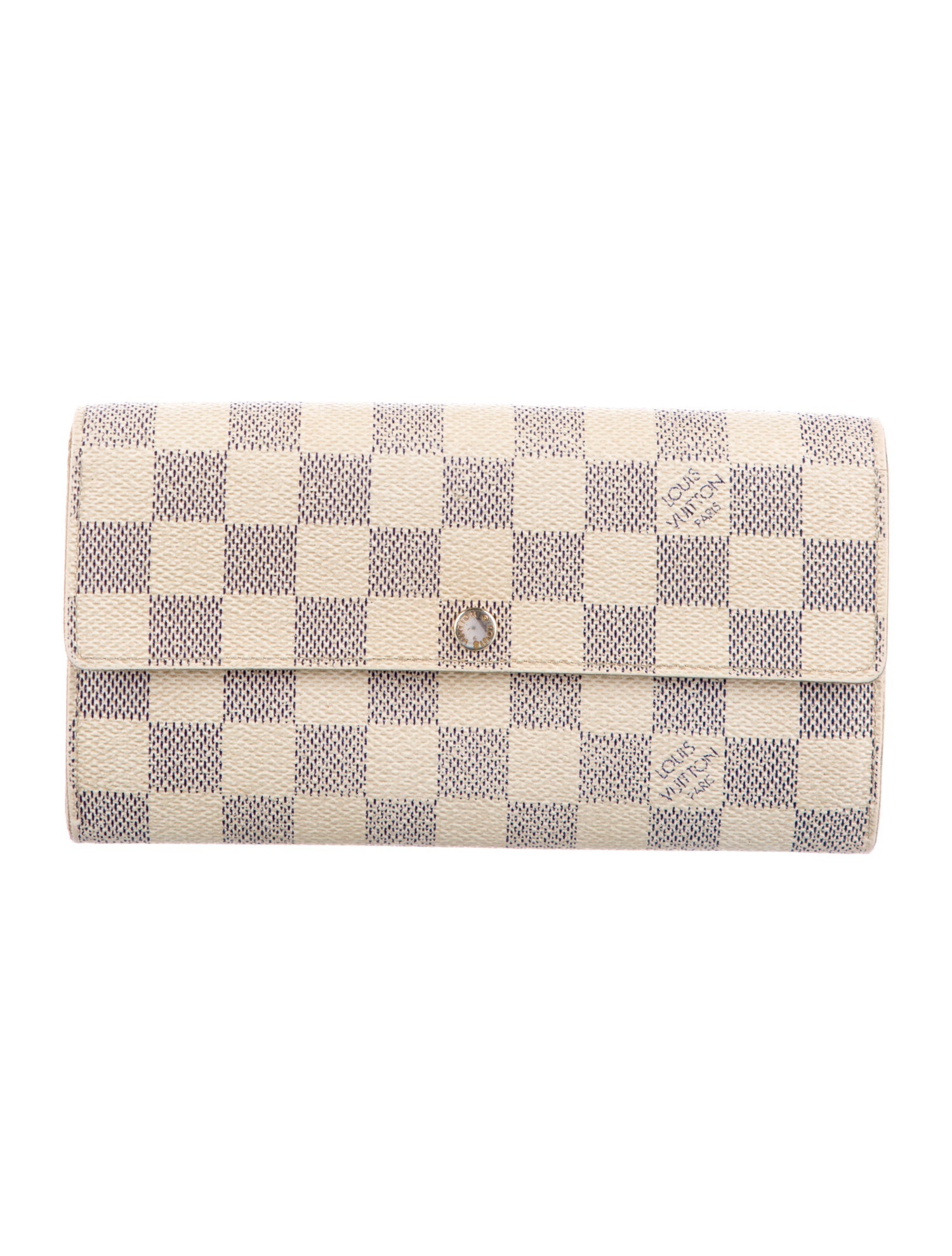 Louis Vuitton 2009 Damier Azur Pattern Sarah Wallet