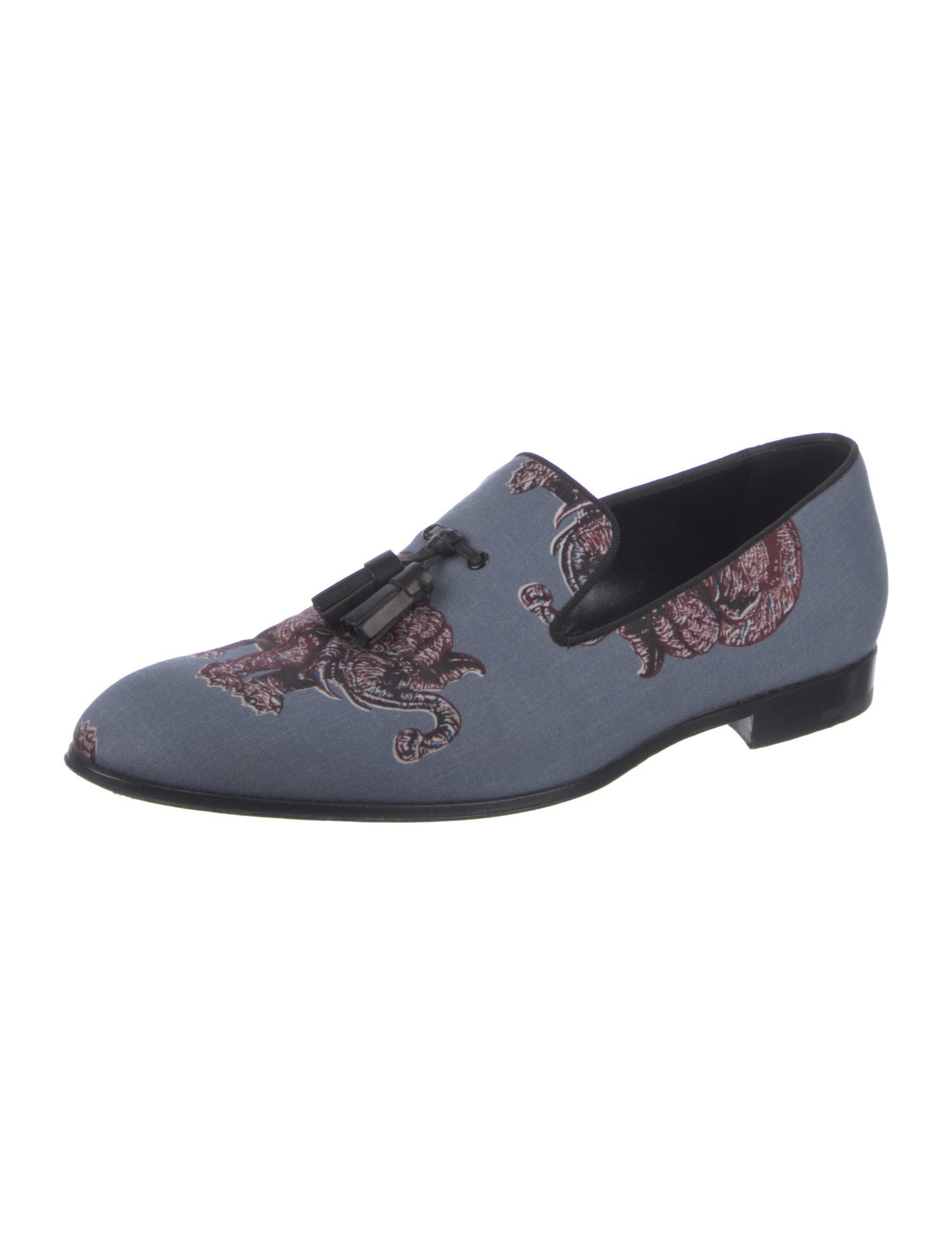 Louis Vuitton Printed Tassel Accents Loafers