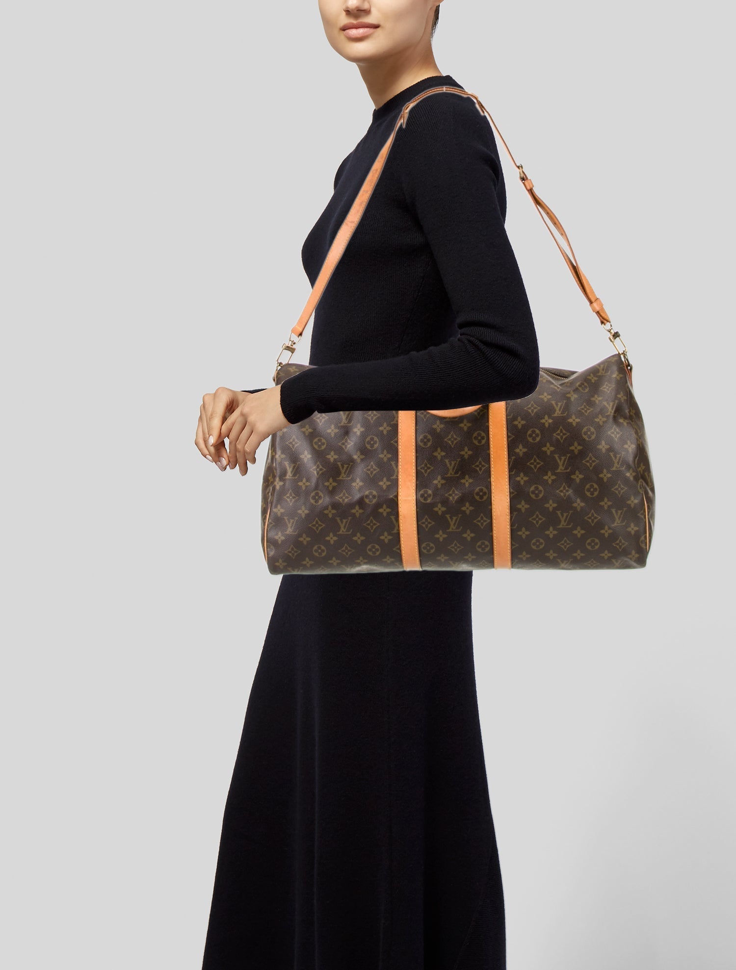 Louis Vuitton LV Monogram Keepall Bandouliere 55 Vintage