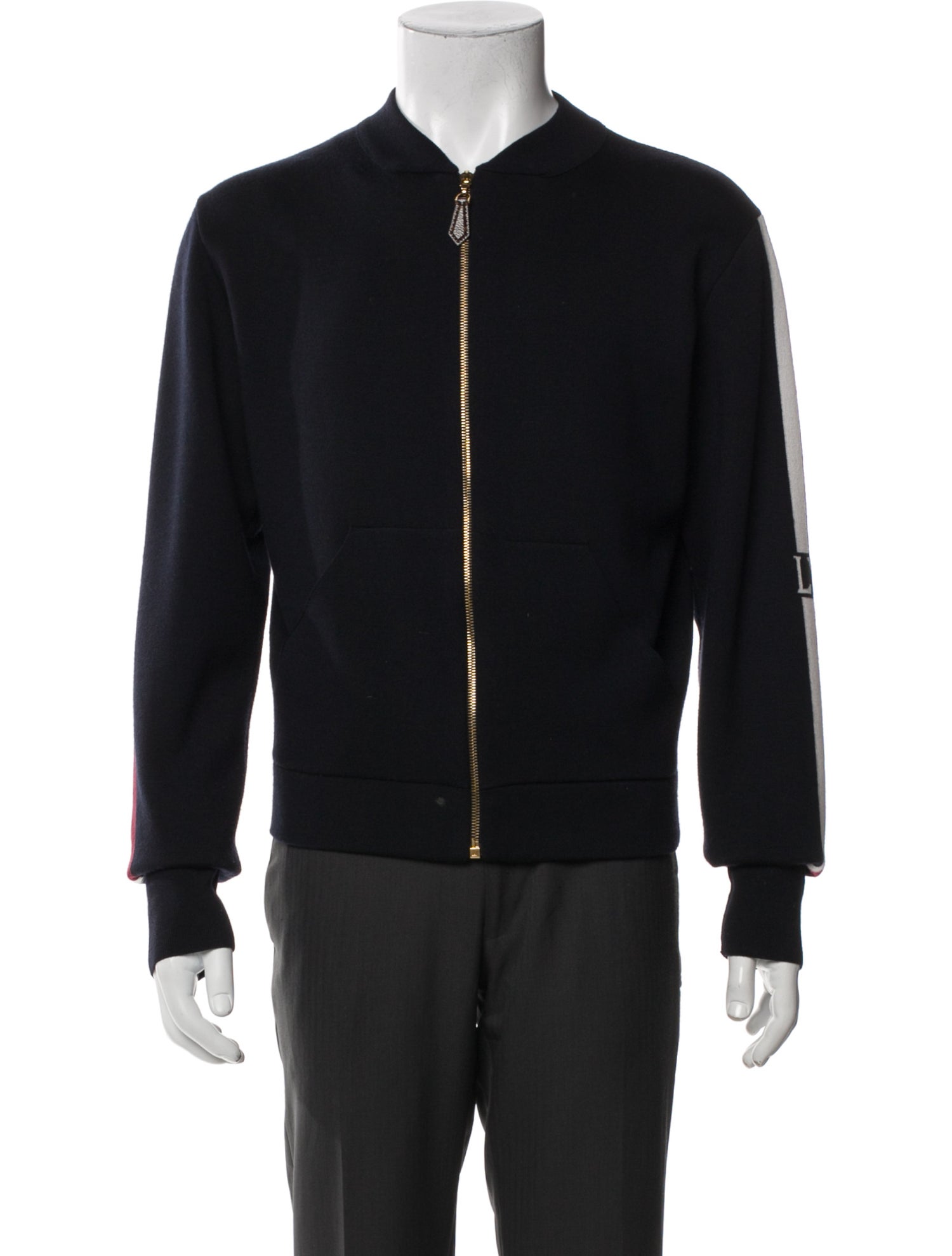 Louis Vuitton 2019 Signature Logo Bomber Jacket