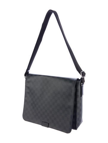 louis vuitton damier graphite district mm bags lou119768 the realreal louis vuitton damier graphite district mm bags lou119768 the realreal