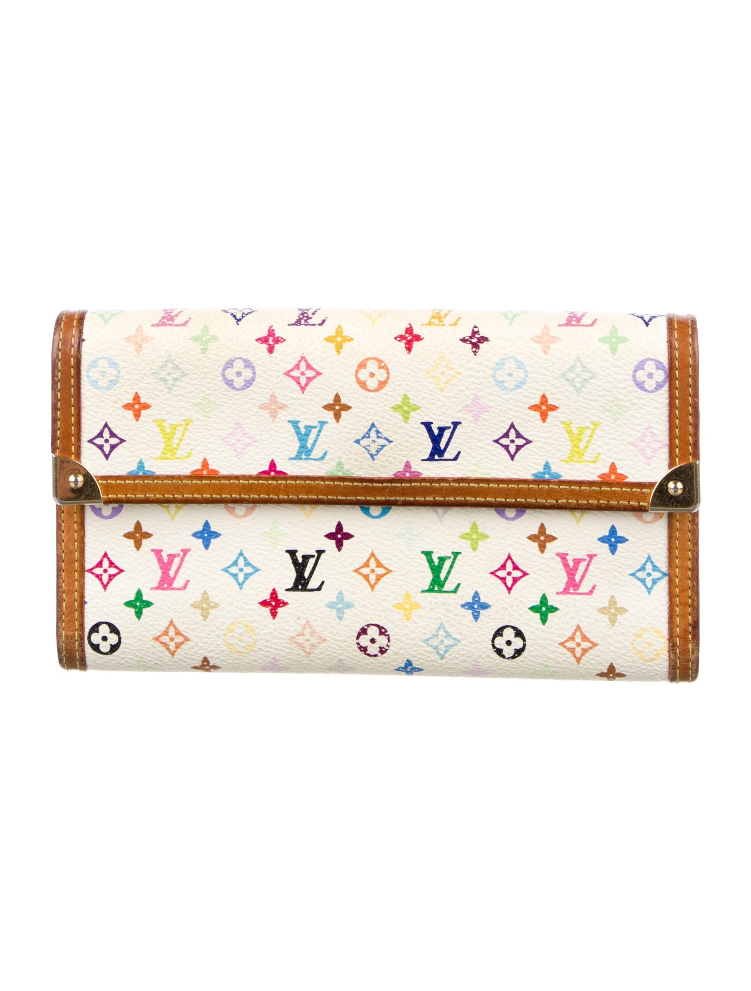 Louis Vuitton Multicolore Monogram Pattern Coated Canvas Porte Trésor International Wallet