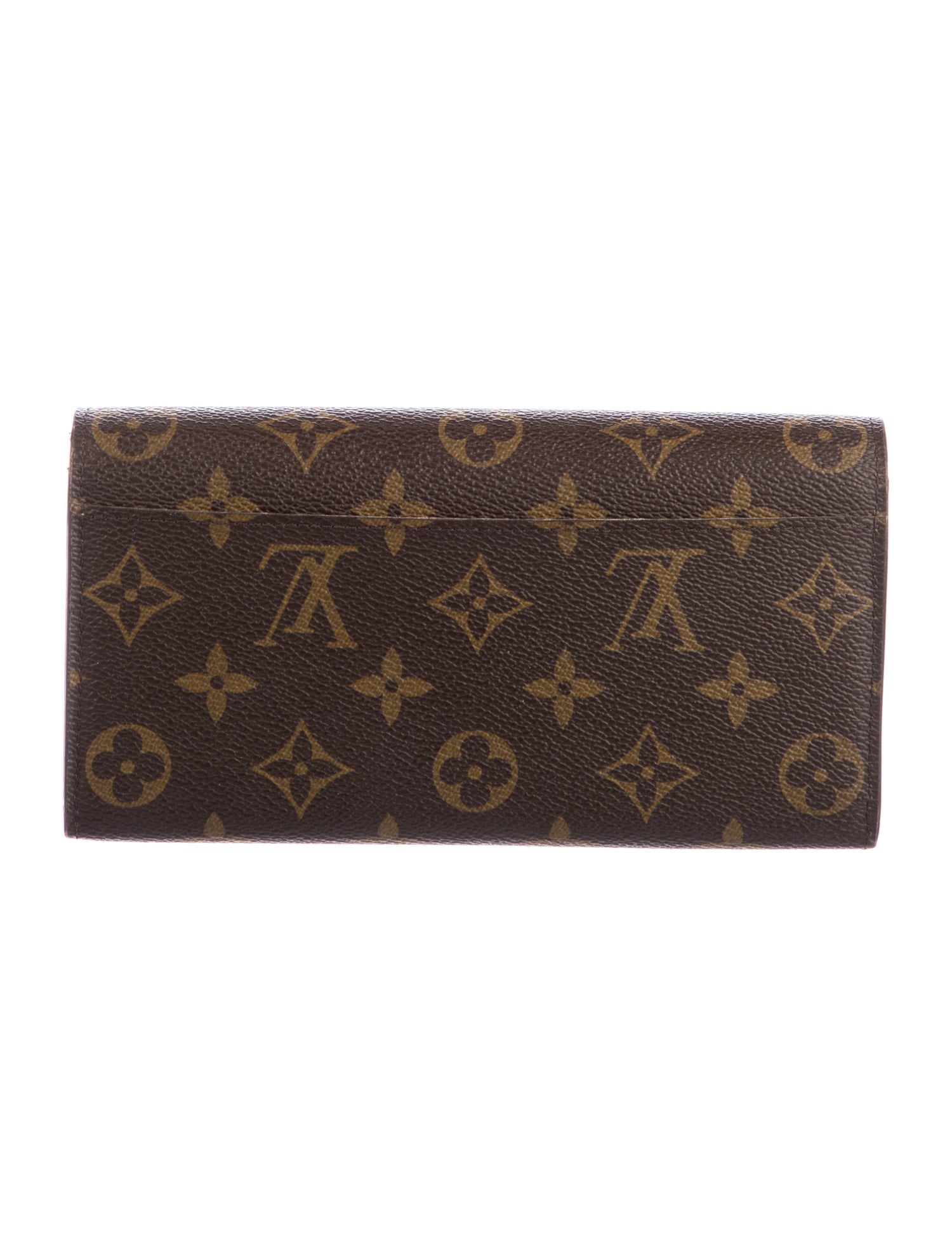 Louis Vuitton LV Monogram Coated Canvas Sarah Wallet