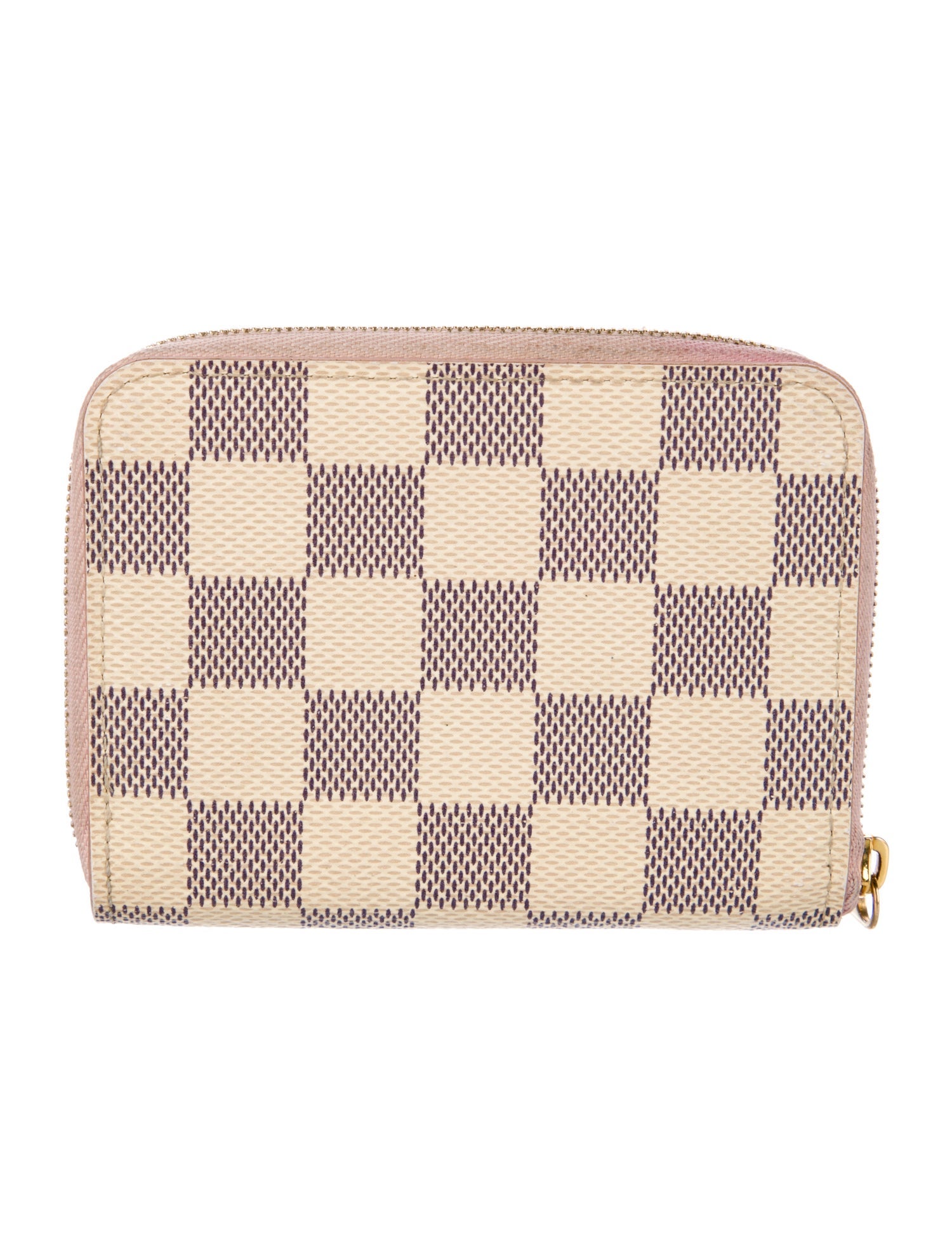 Louis Vuitton Damier Azur Pattern Coated Canvas Zippy Coin Purse