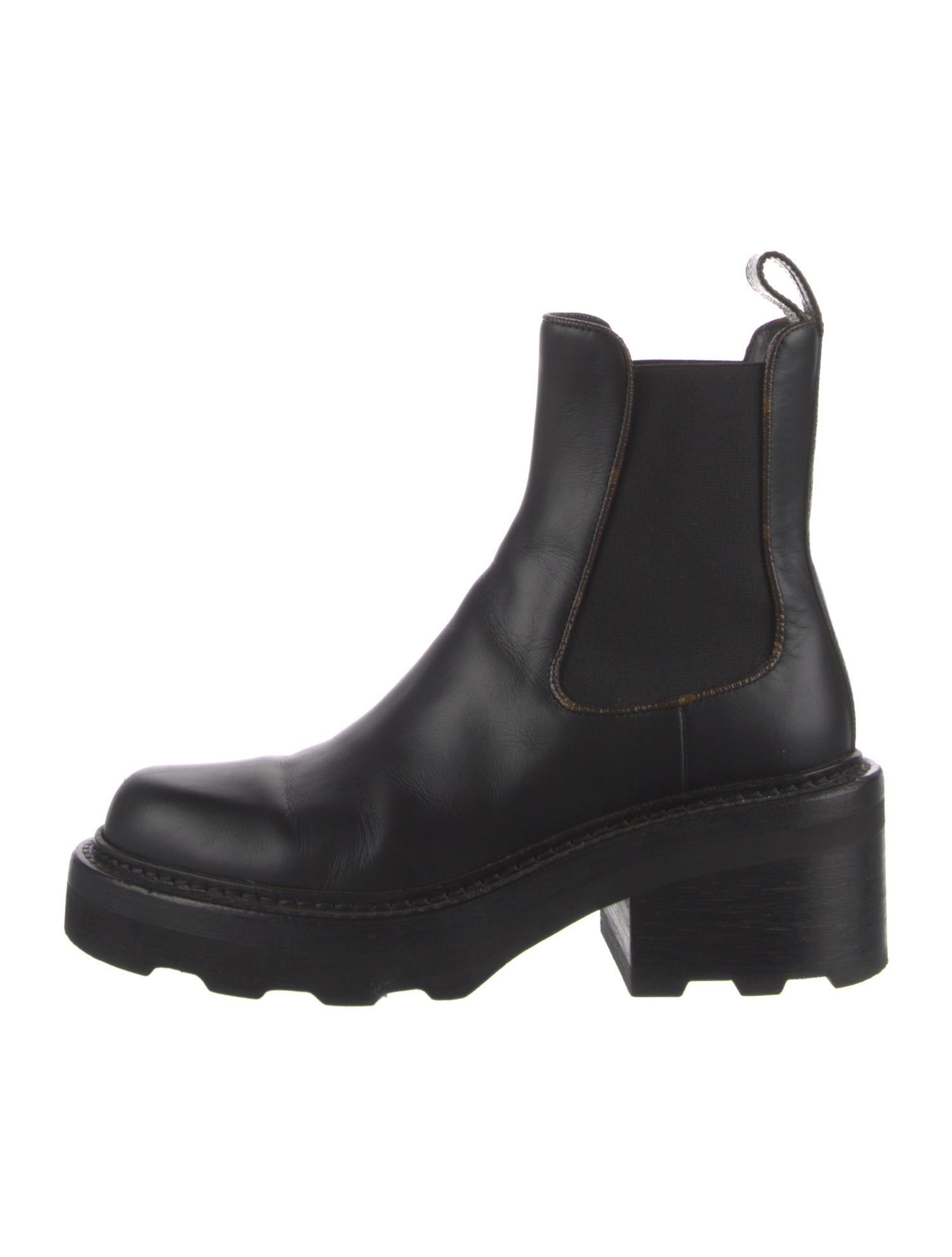 Louis Vuitton LV Monogram Leather Chelsea Boots