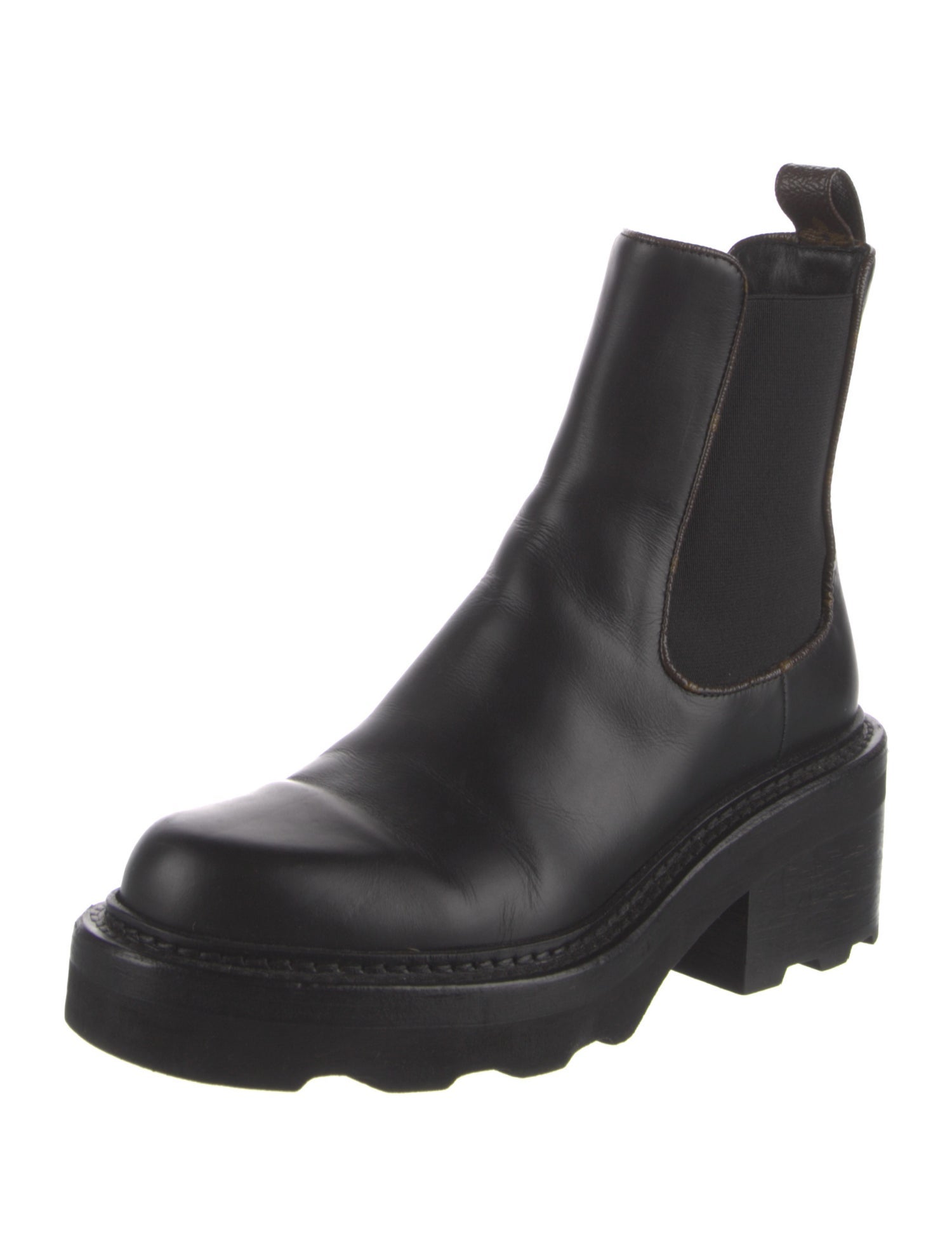 Louis Vuitton LV Monogram Leather Chelsea Boots