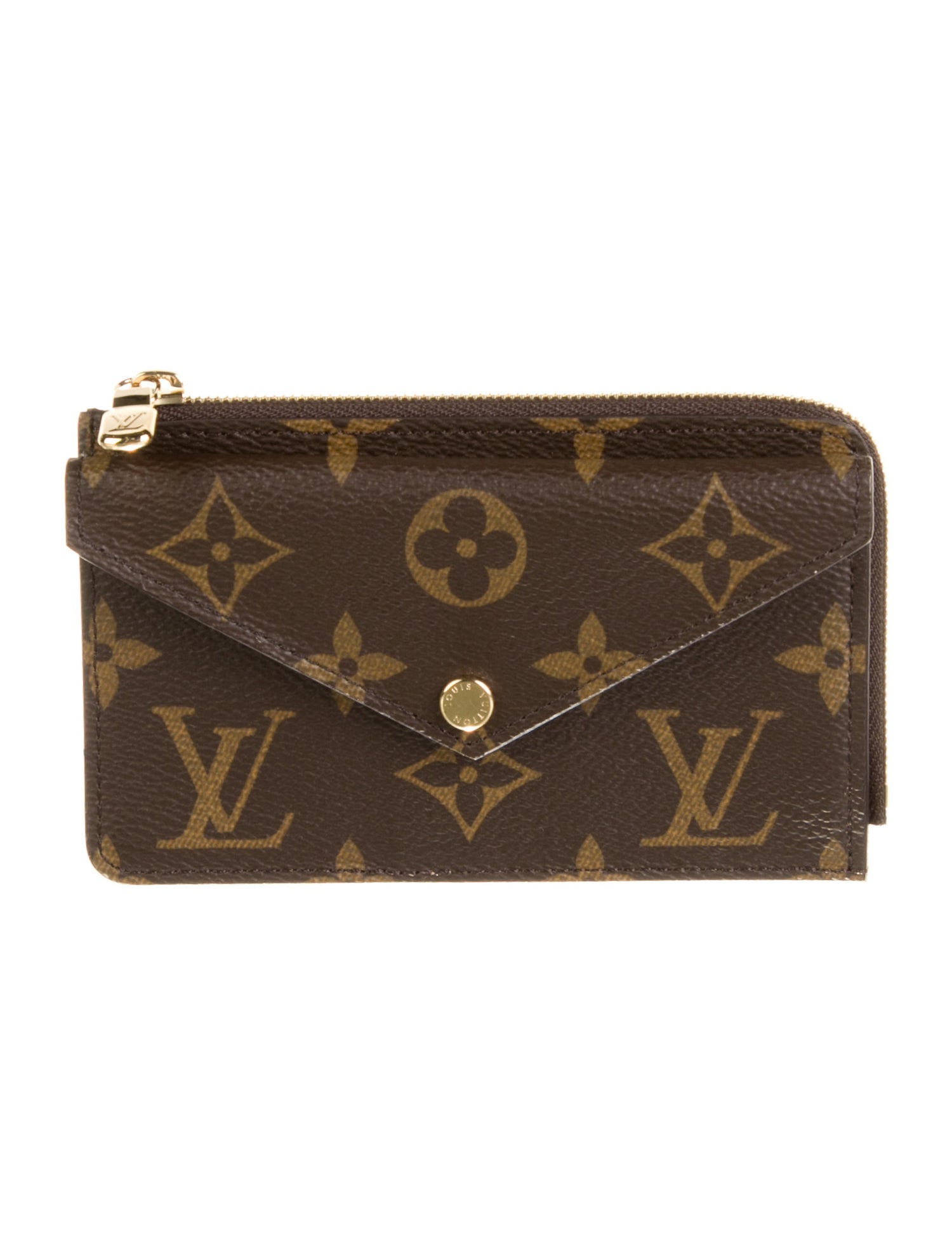 Louis Vuitton LV Monogram Coated Canvas Card Holder Recto Verso