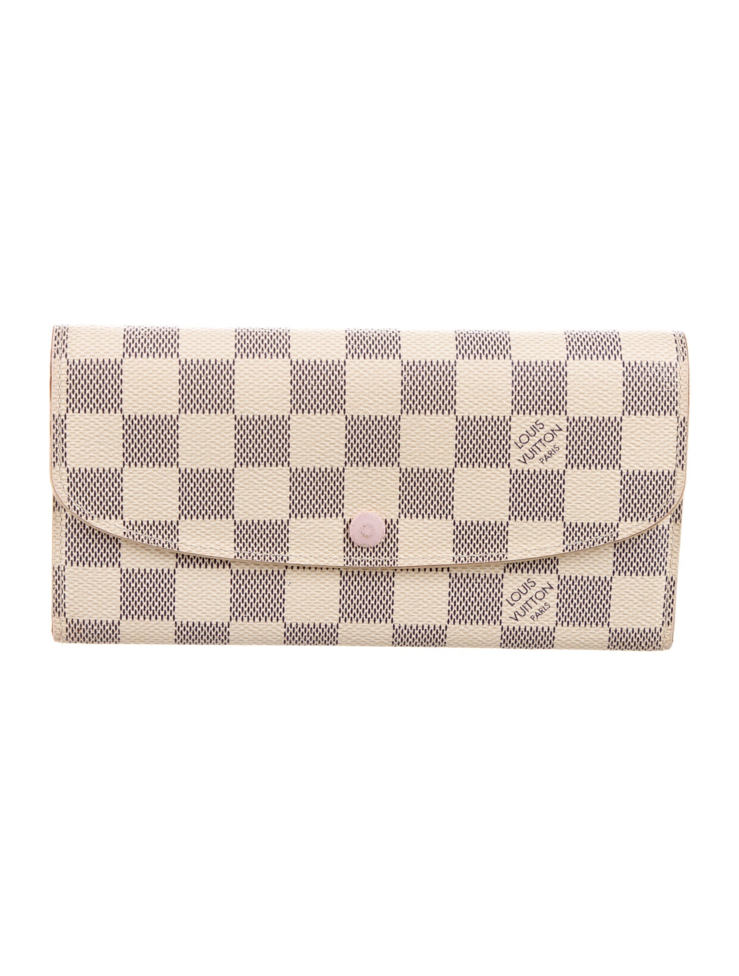 Louis Vuitton Damier Azur Pattern Coated Canvas Emilie Wallet