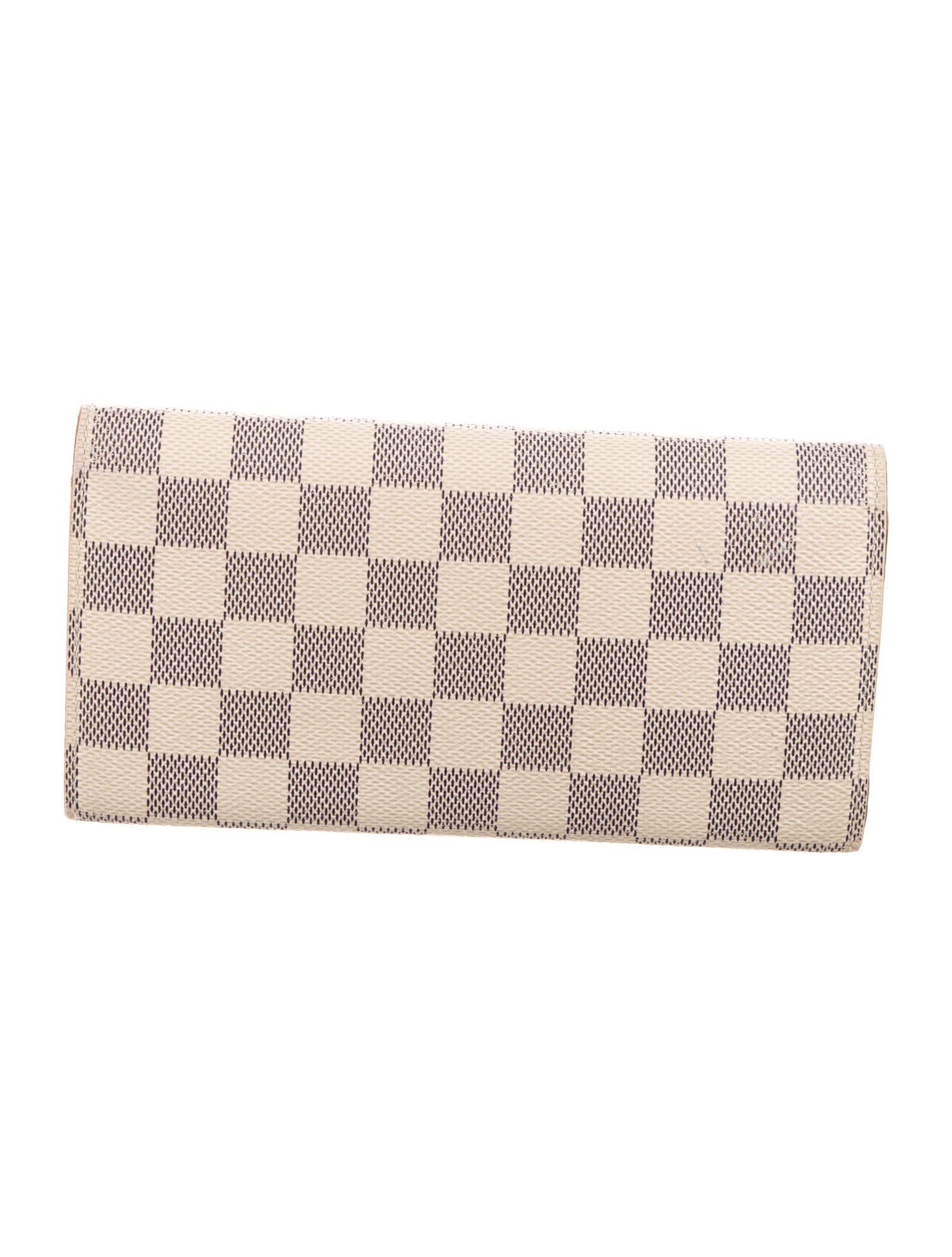 Louis Vuitton Damier Azur Pattern Coated Canvas Emilie Wallet