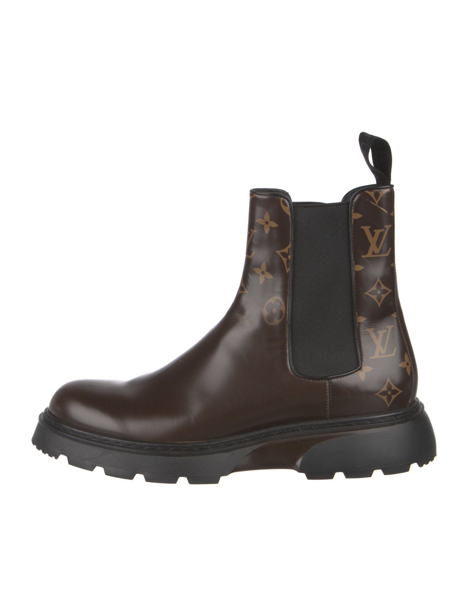 Louis Vuitton LV Monogram Leather Chelsea Boots