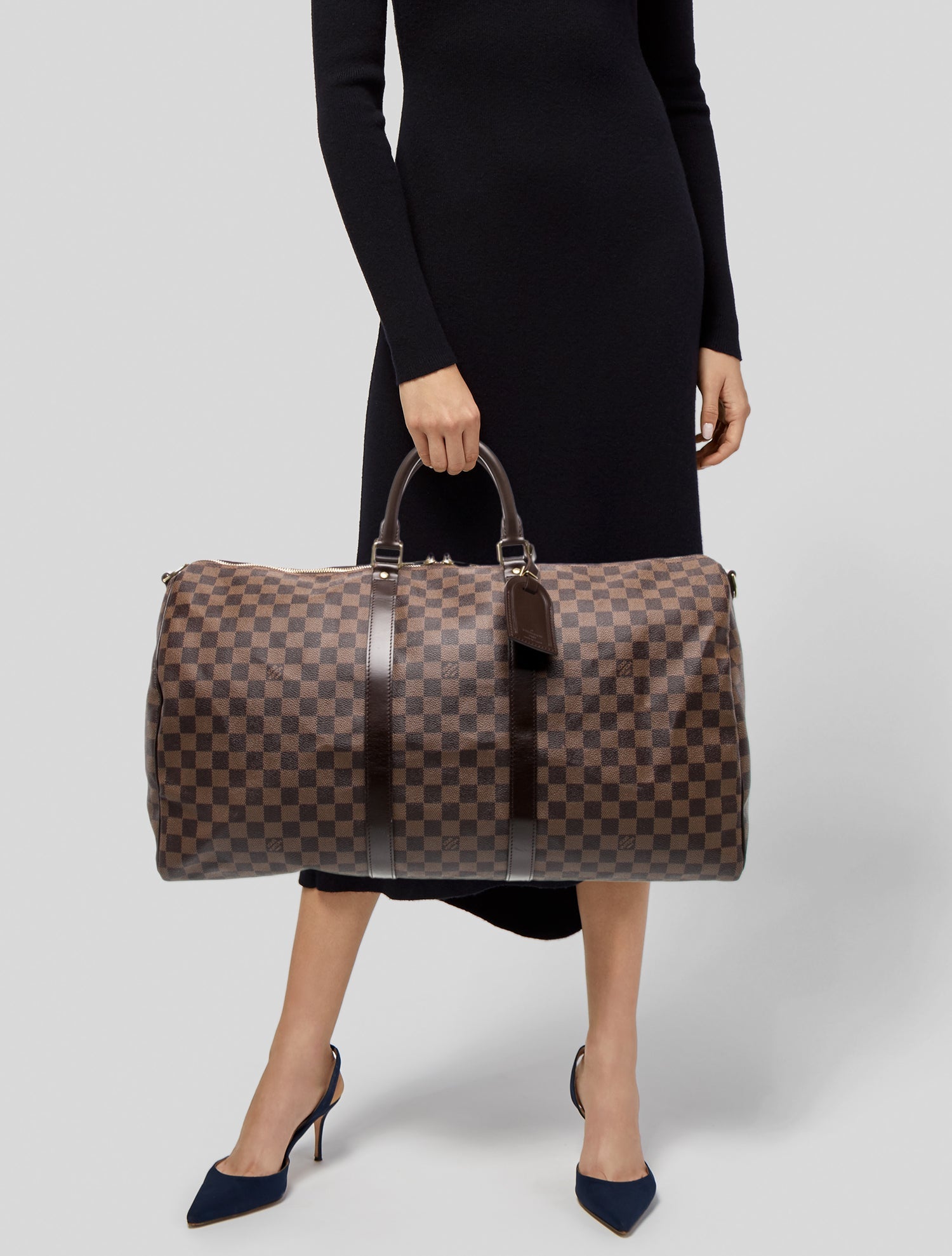 Louis Vuitton Damier Ebene Keepall Bandouliere 55