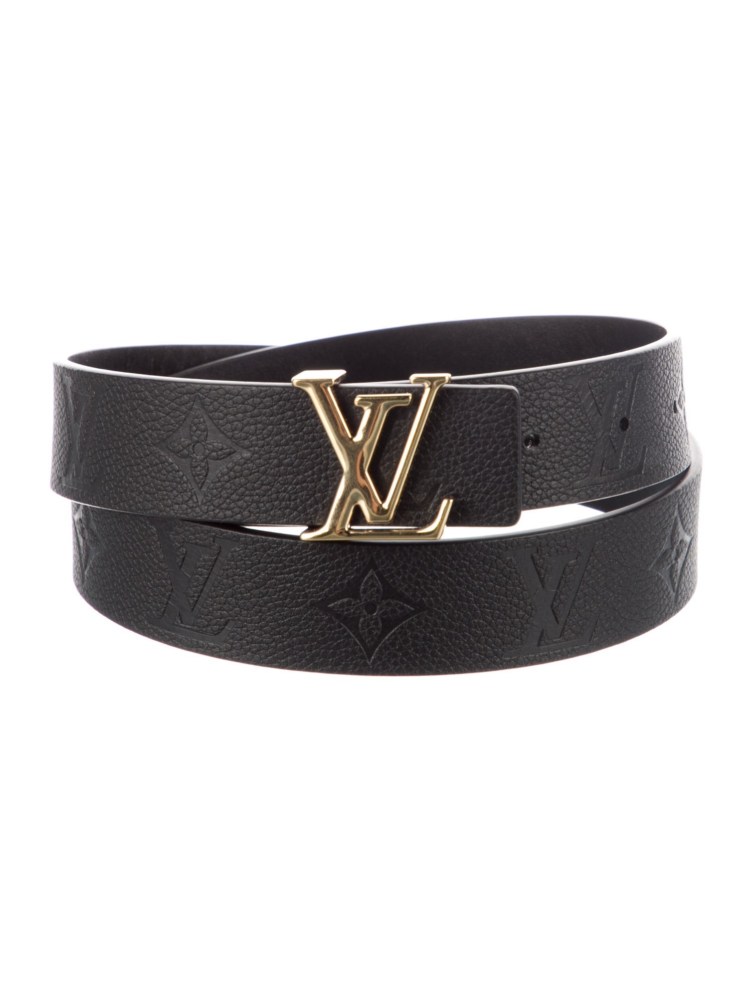 Louis Vuitton Initiales Reversible Belt Empreinte Leather Belt Kit