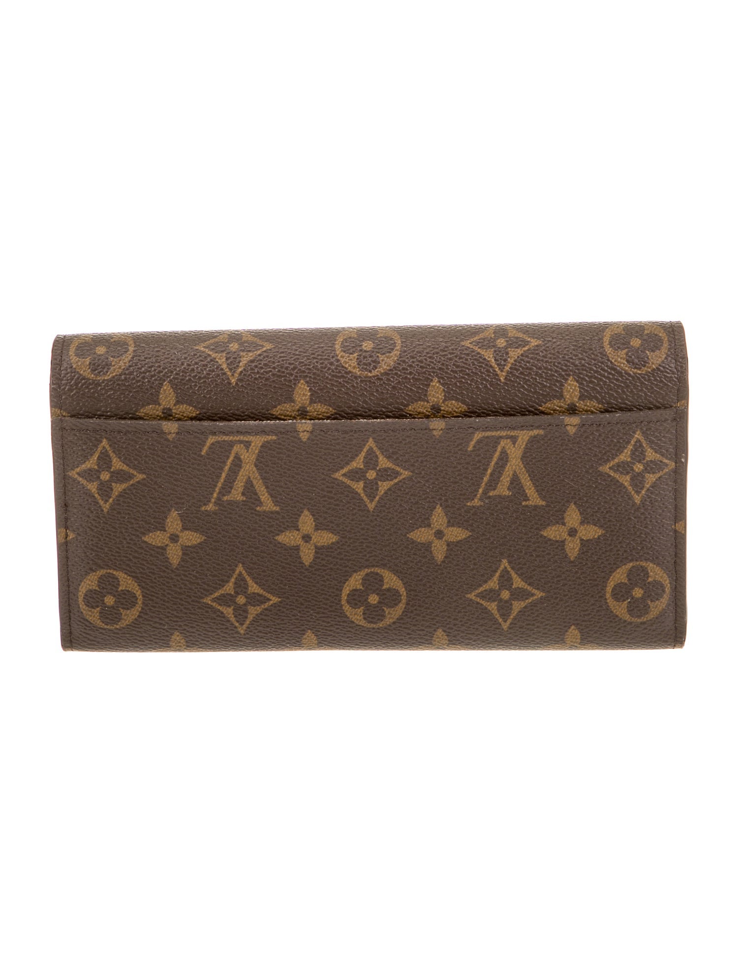 Louis Vuitton LV Monogram Coated Canvas Sarah Wallet