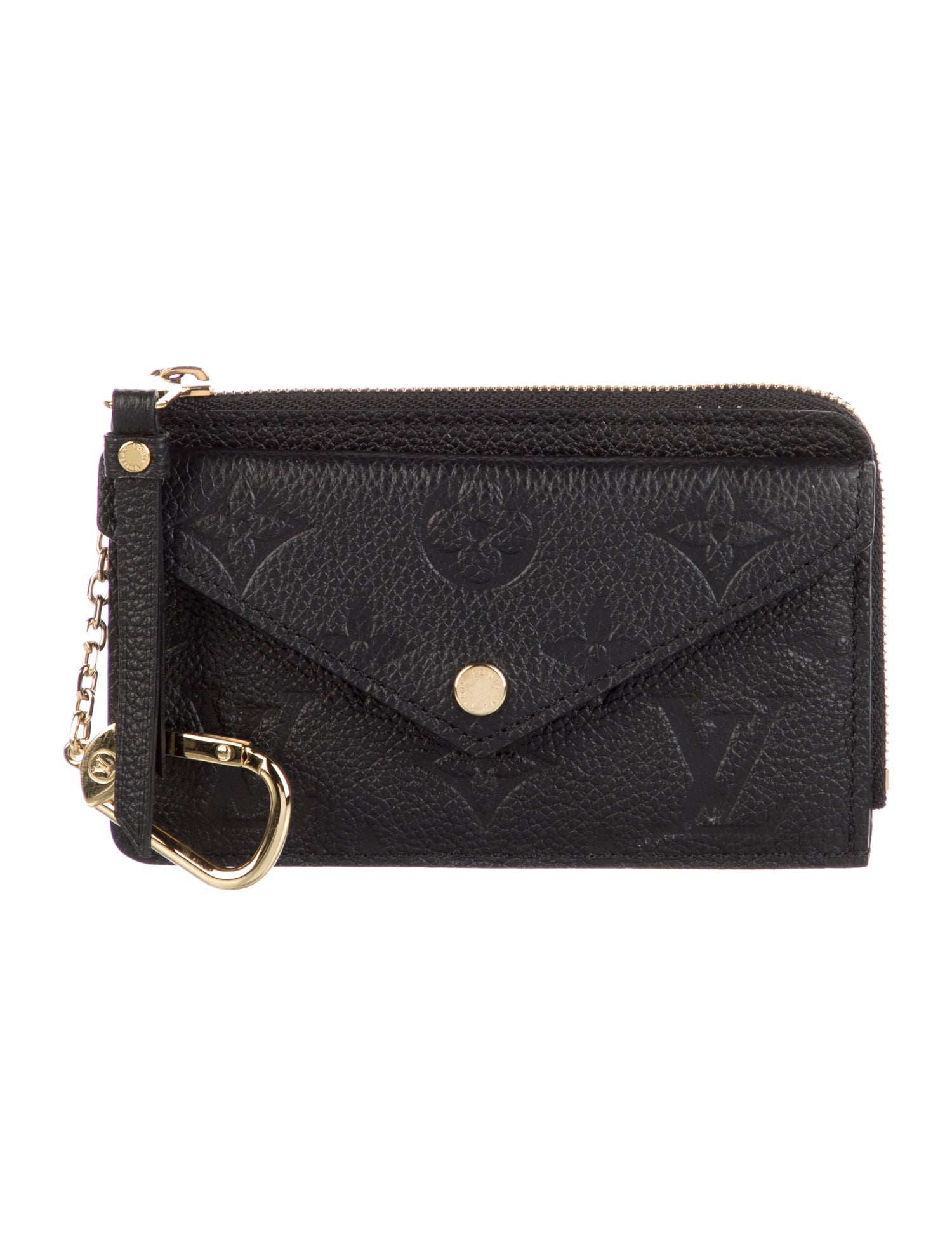 Louis Vuitton Monogram Pattern Empreinte Leather Card Holder Recto Verso