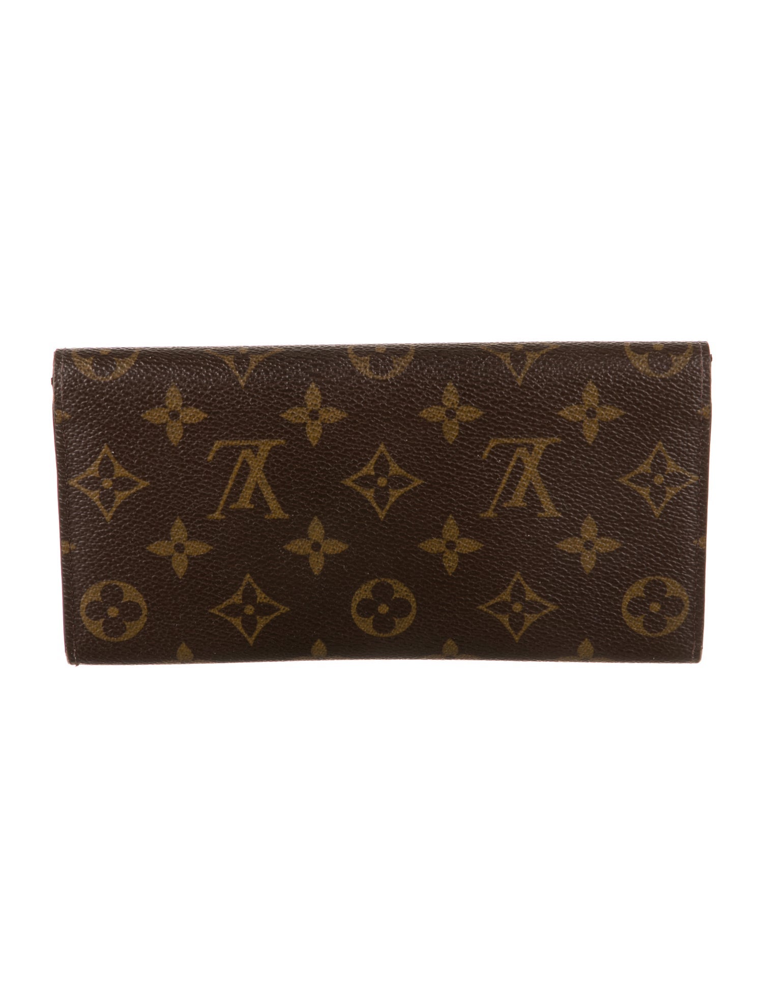 Louis Vuitton LV Monogram Coated Canvas Emilie Wallet