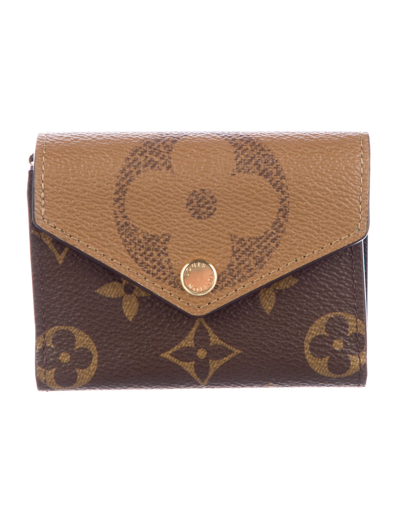 Louis Vuitton LV Monogram Coated Canvas Zoé Wallet