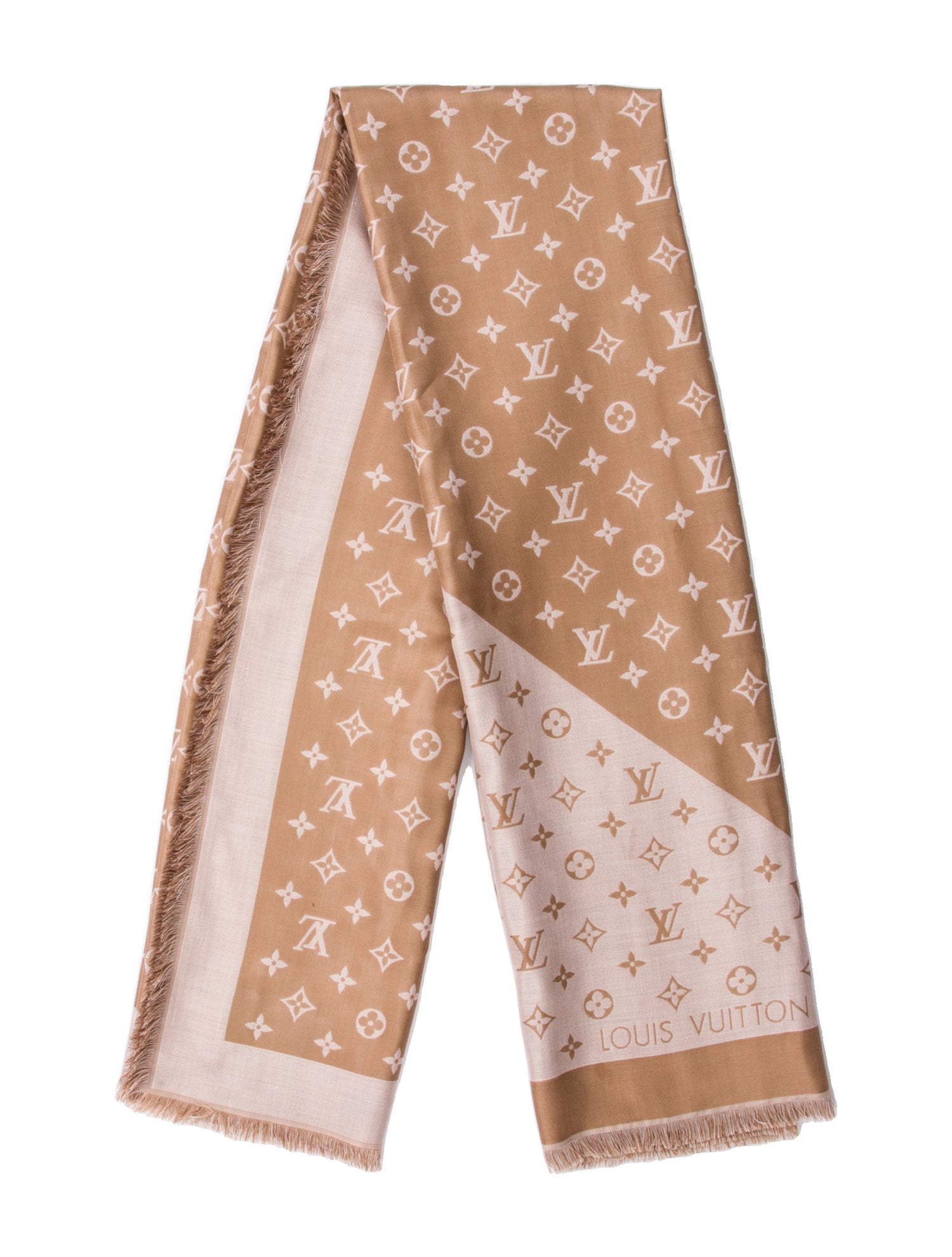 Louis Vuitton Duogram Silk Shawl