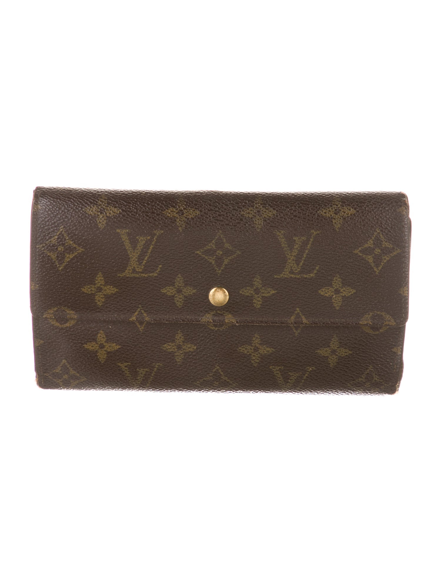 Louis Vuitton LV Monogram Coated Canvas International Wallet