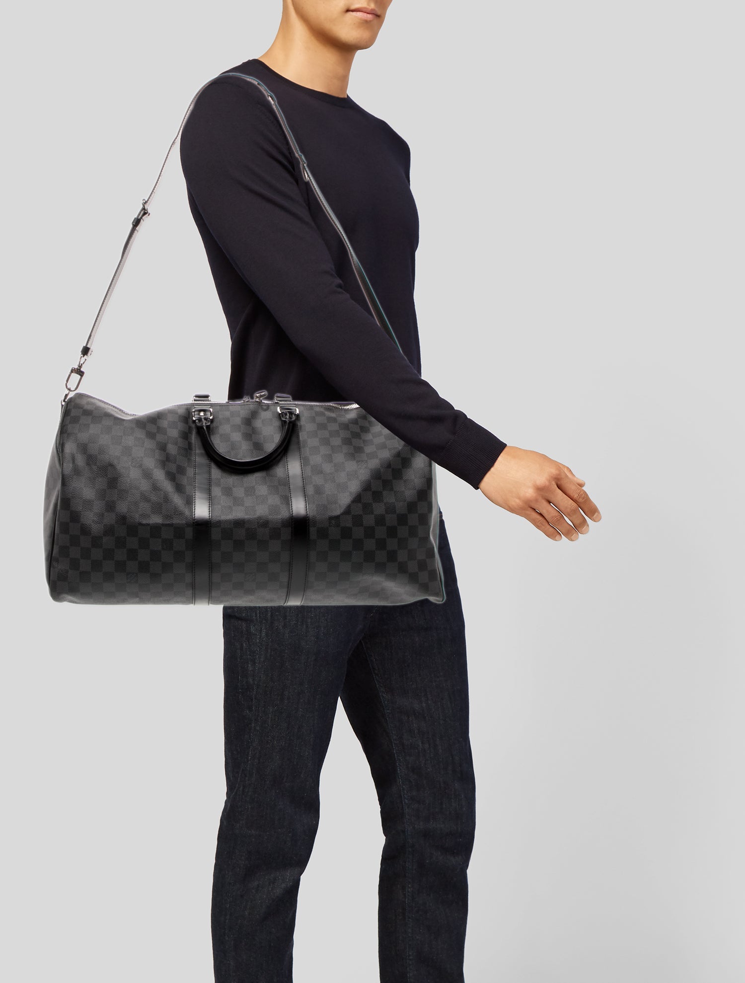 Louis Vuitton Damier Graphite Keepall Bandouliere 55