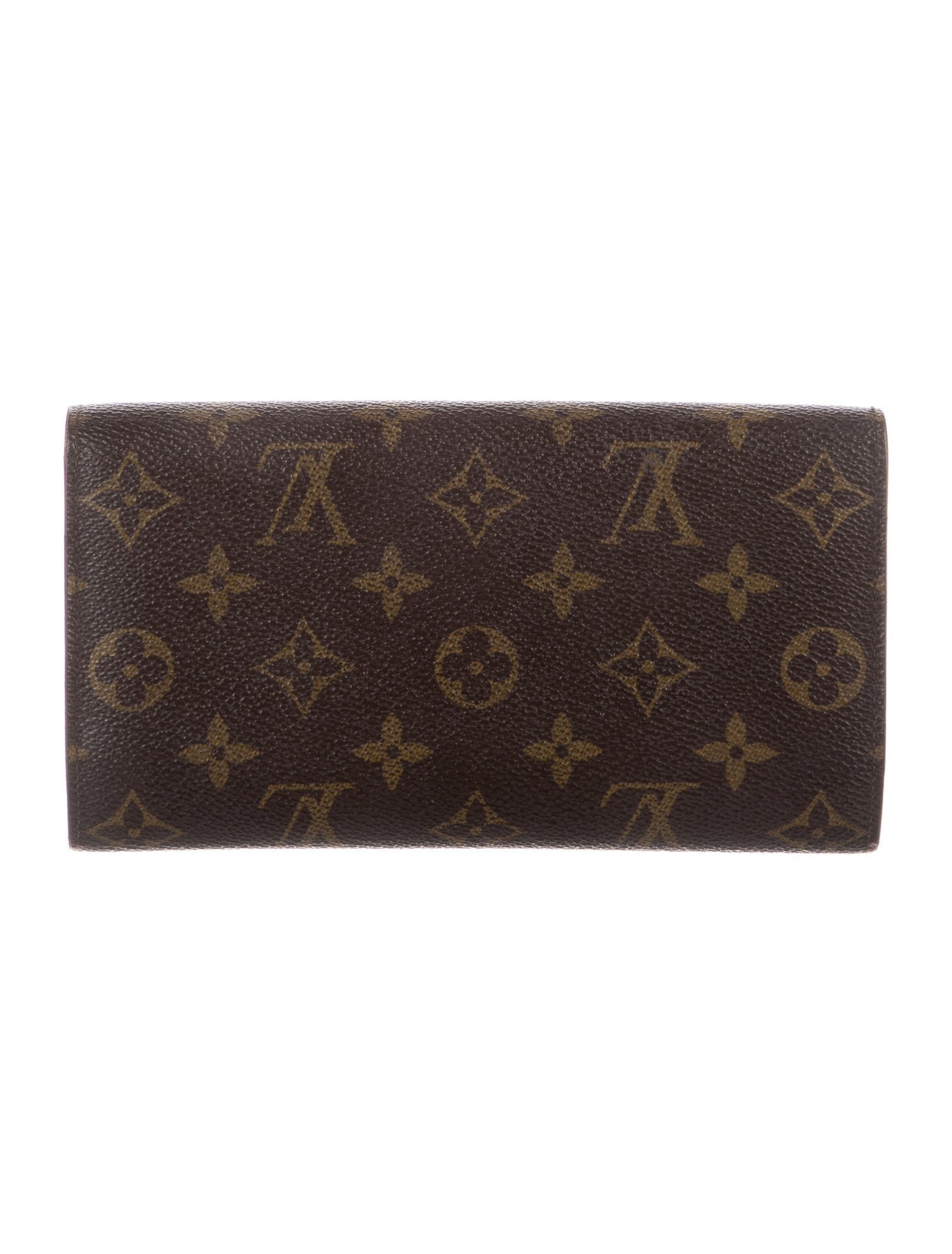 Louis Vuitton LV Monogram Coated Canvas Sarah Wallet