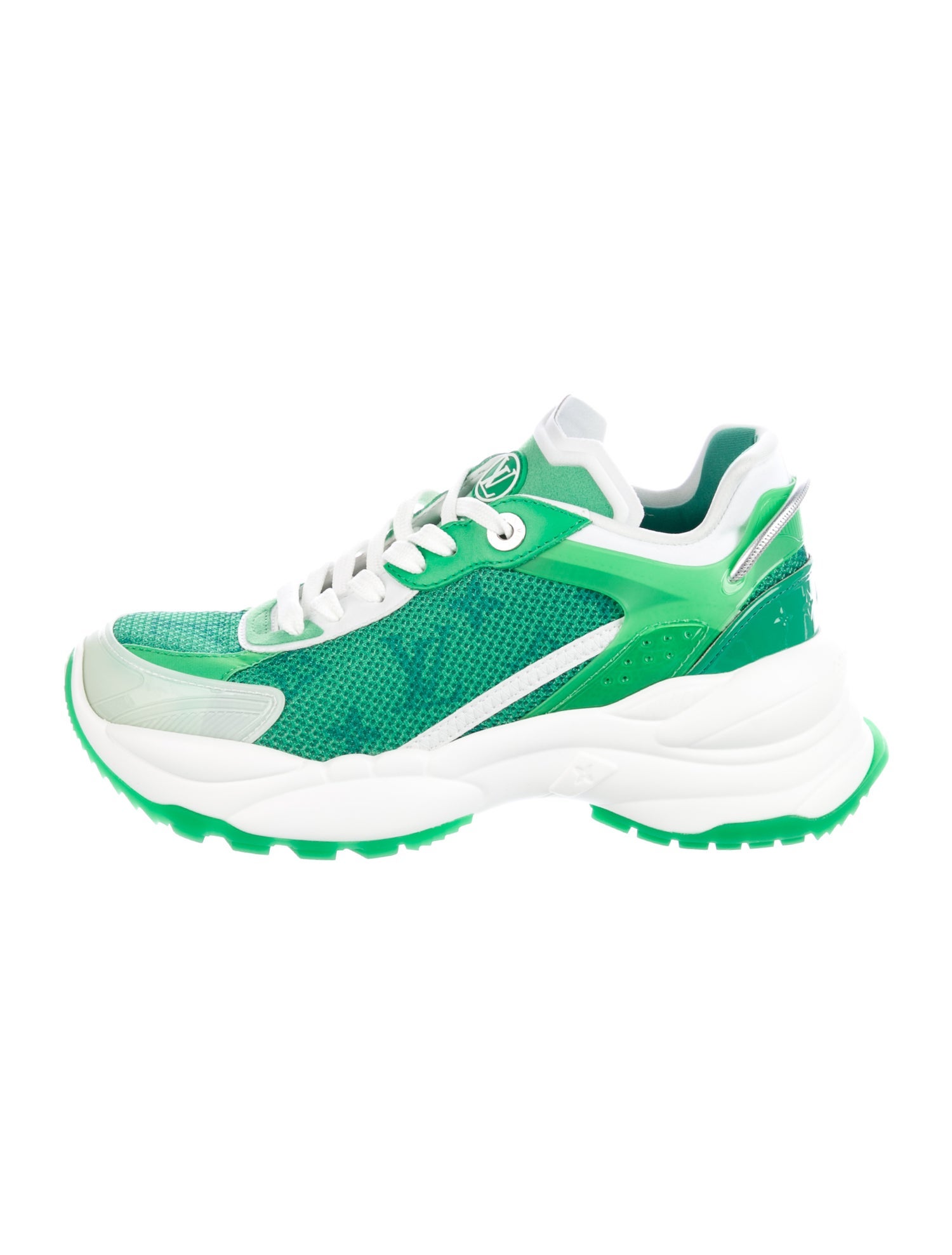 Louis Vuitton Mesh Printed Athletic Sneakers