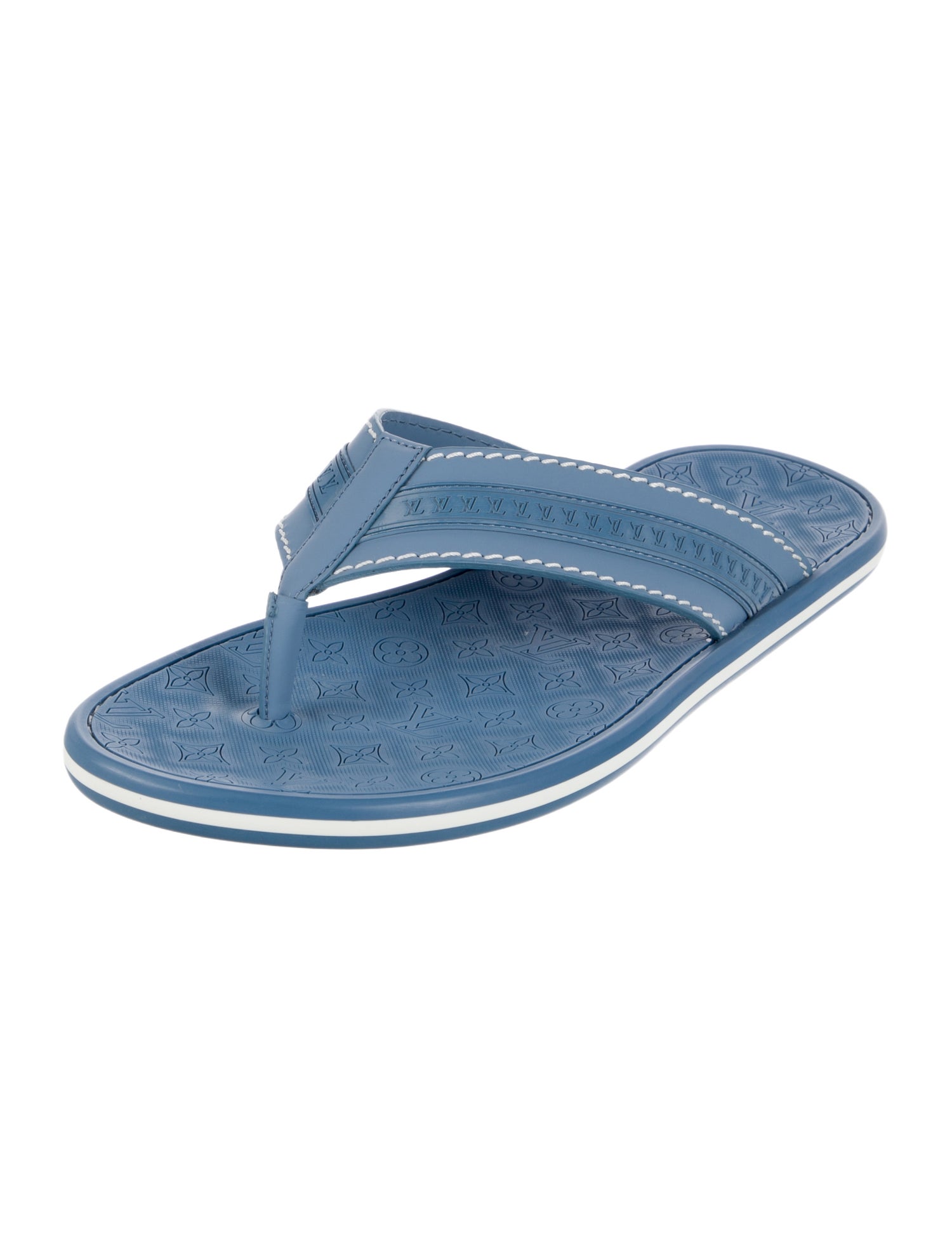 Louis Vuitton LV Monogram Rubber Flip Flops