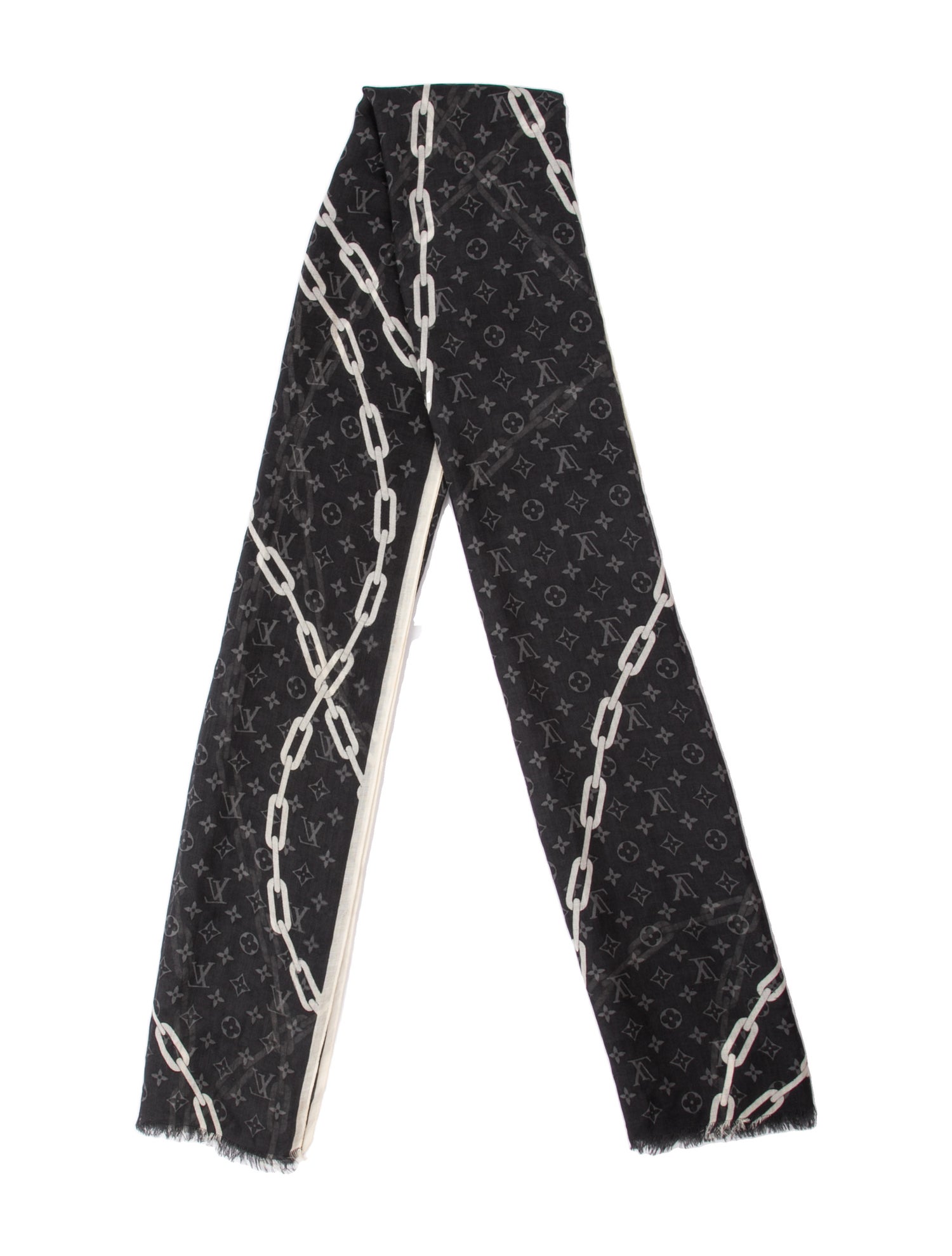 Louis Vuitton Chain Silk Scarf