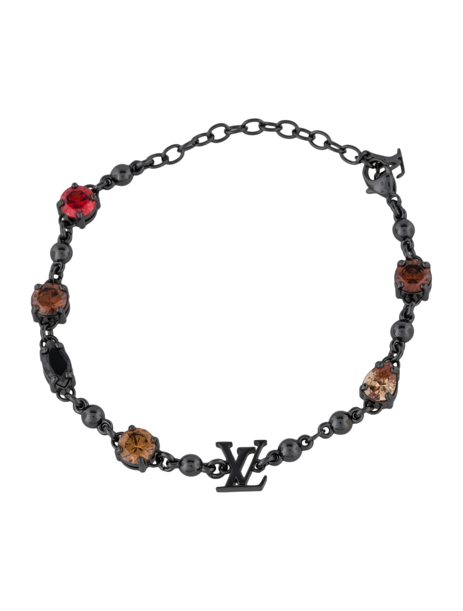 Louis Vuitton Crystal LV Link Bracelet