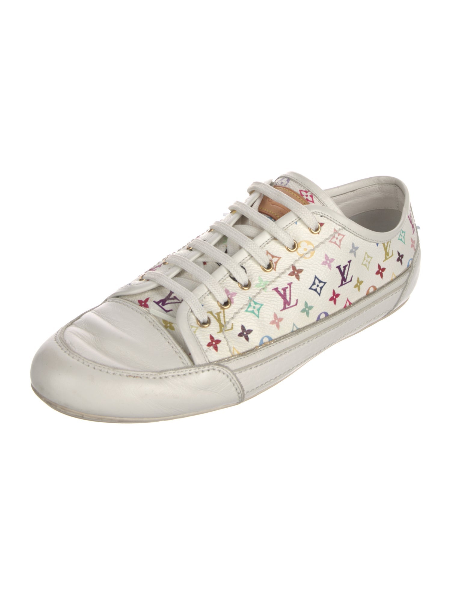 Louis Vuitton Leather Printed Sneakers