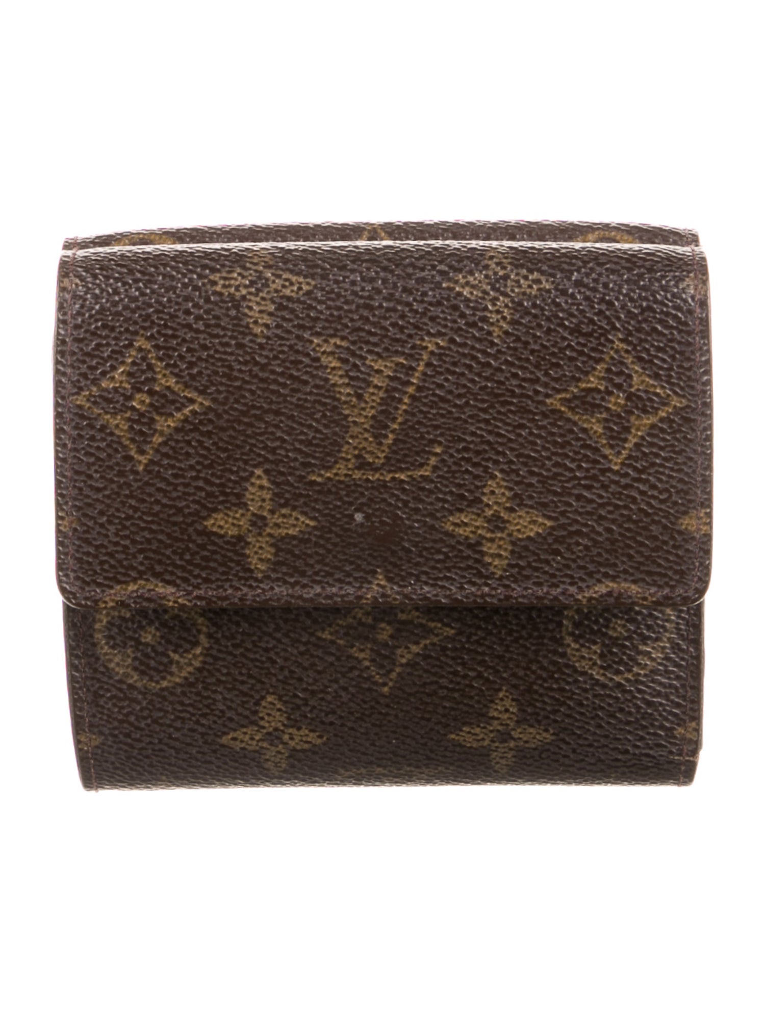 Louis Vuitton LV Monogram Coated Canvas Elise Wallet