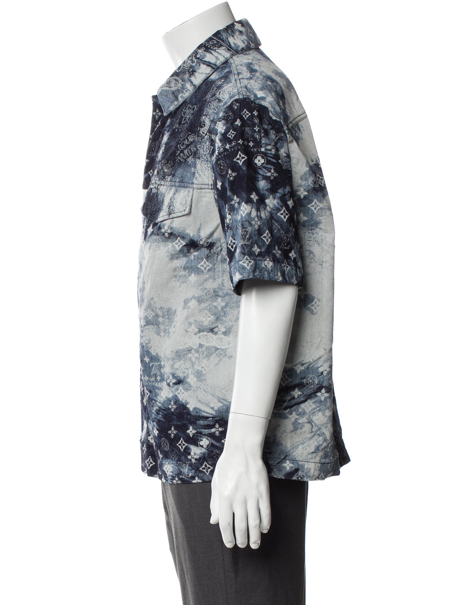 Louis Vuitton 2022 LV Monogram Denim Shirt