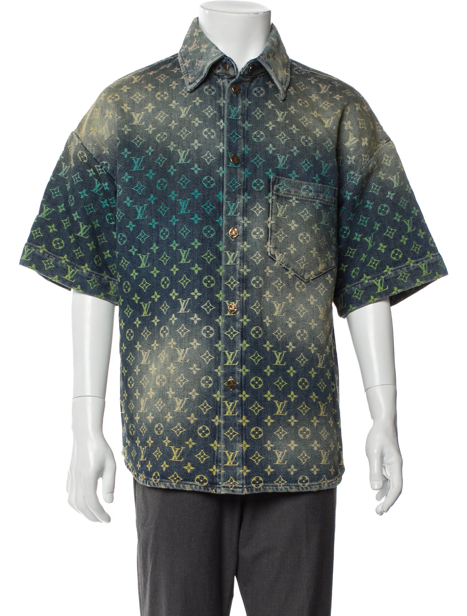 Louis Vuitton 2023 LV Monogram Denim Shirt