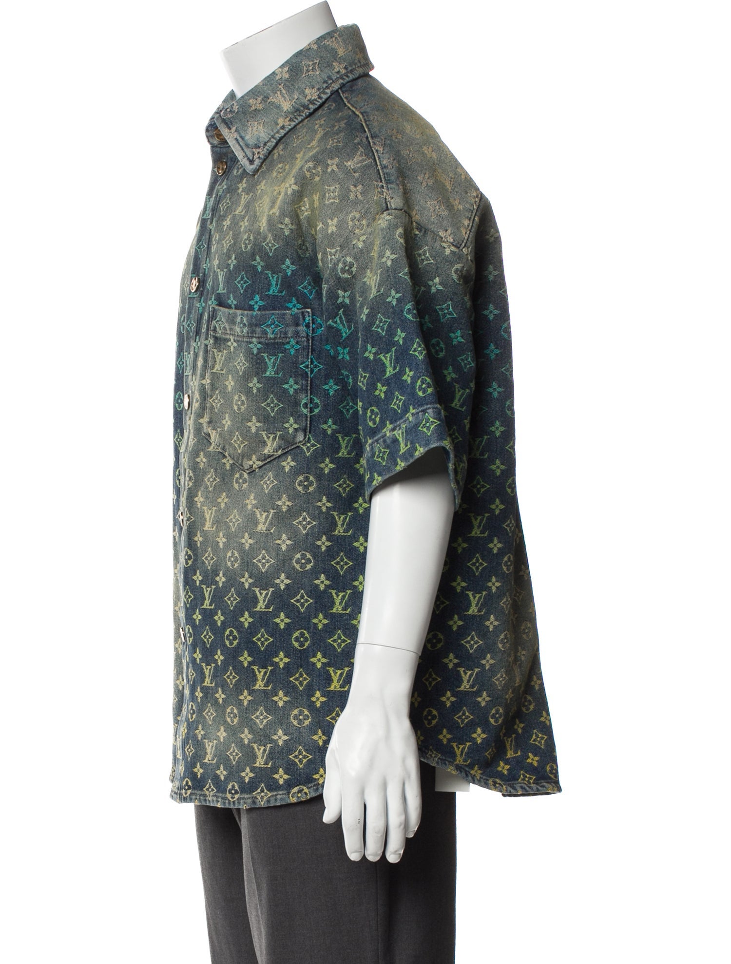 Louis Vuitton 2023 LV Monogram Denim Shirt