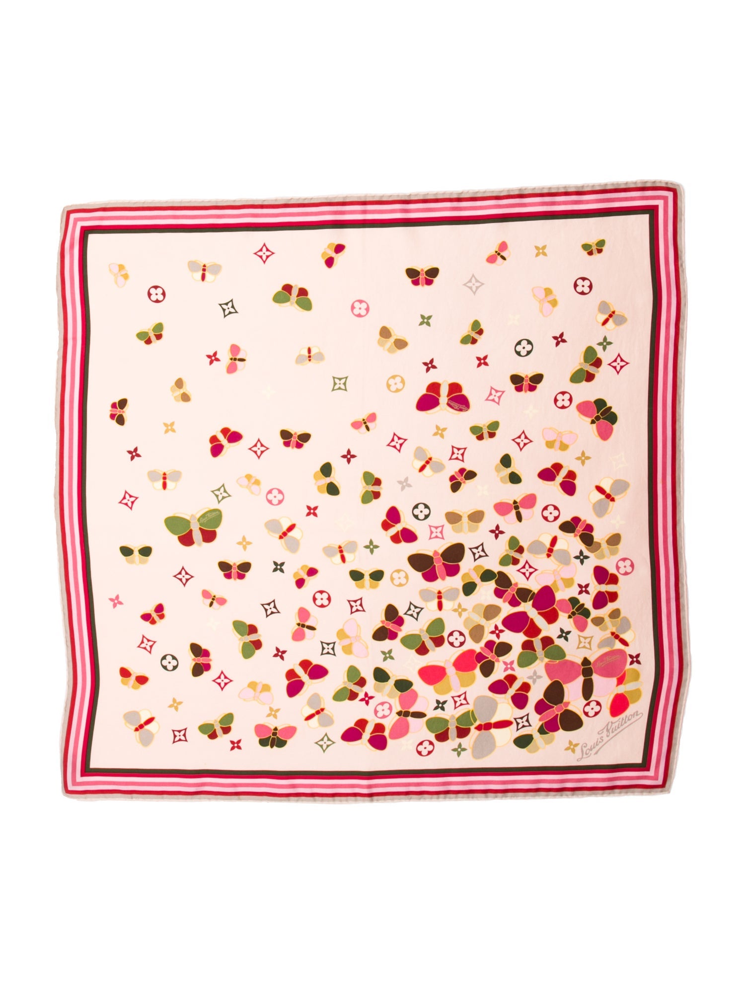 Louis Vuitton Papillon Butterfly Silk Scarf