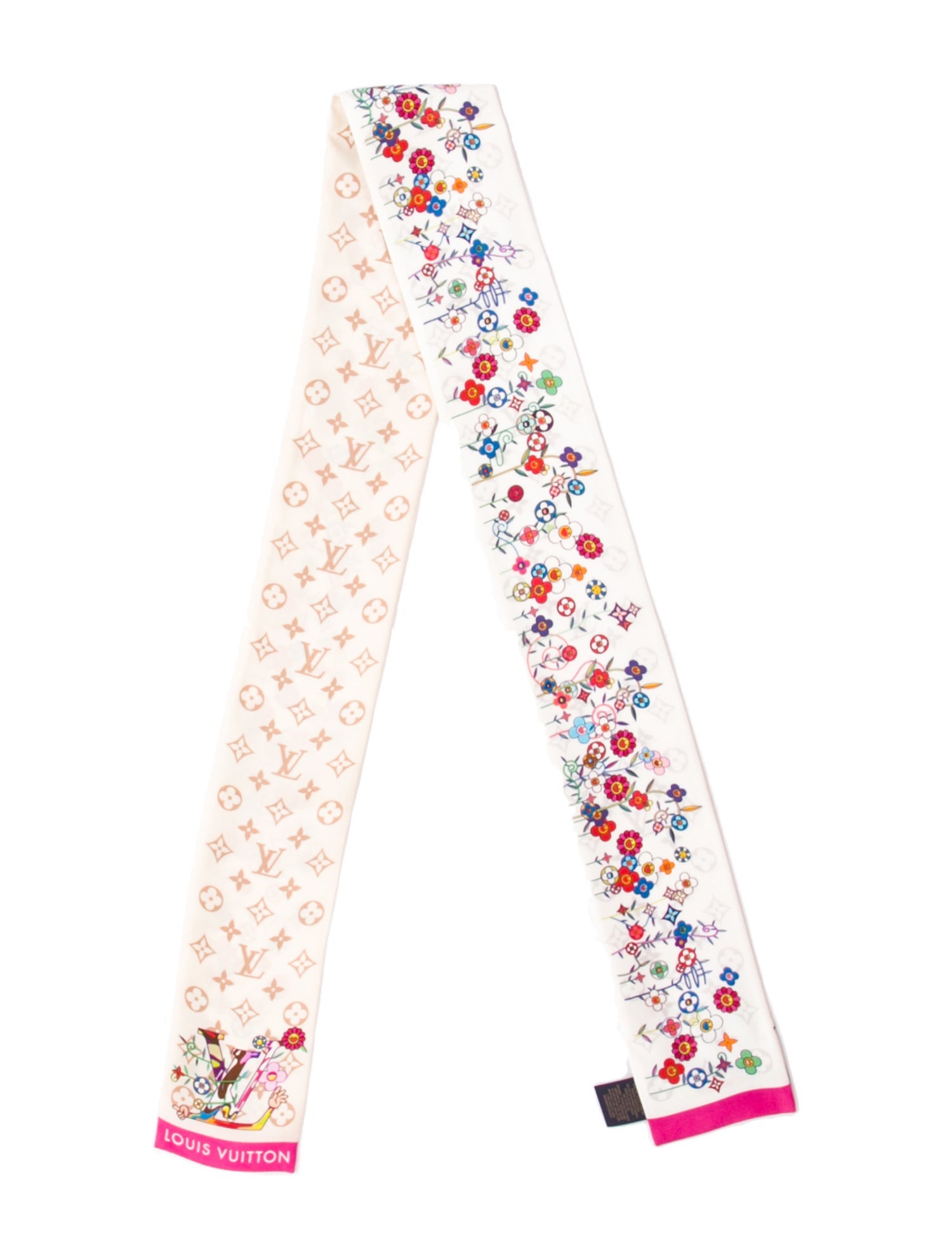 Louis Vuitton X TM Superflat Bandeau Silk Bandeau