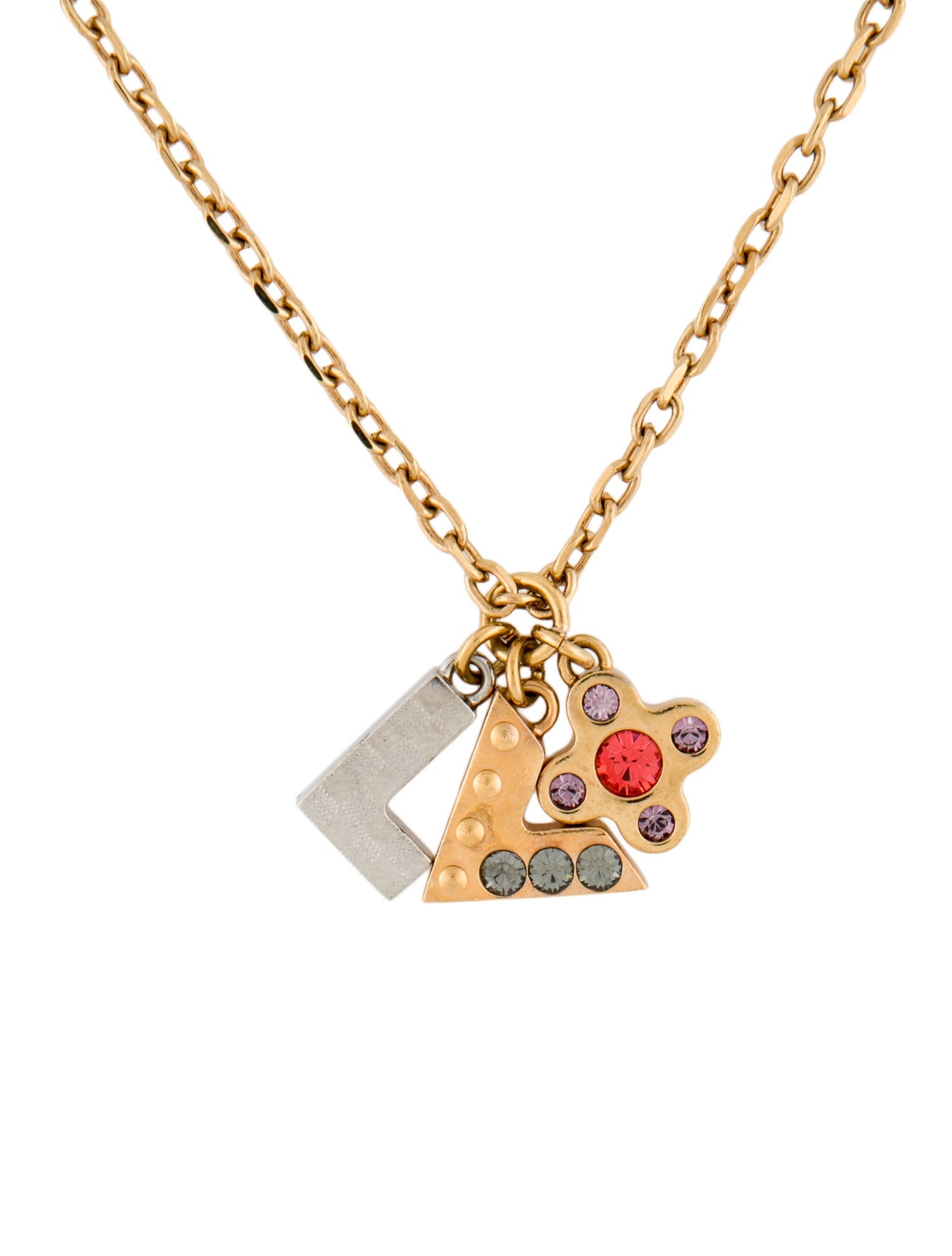 Louis Vuitton Love Letters Charm Pendant Necklace