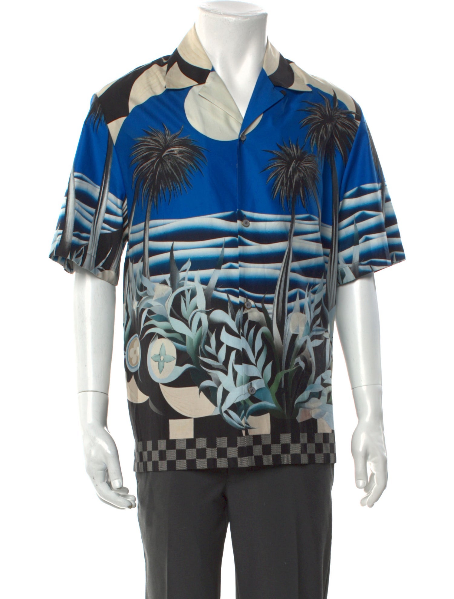 Louis Vuitton 2024 Damier Graphite Pattern Shirt