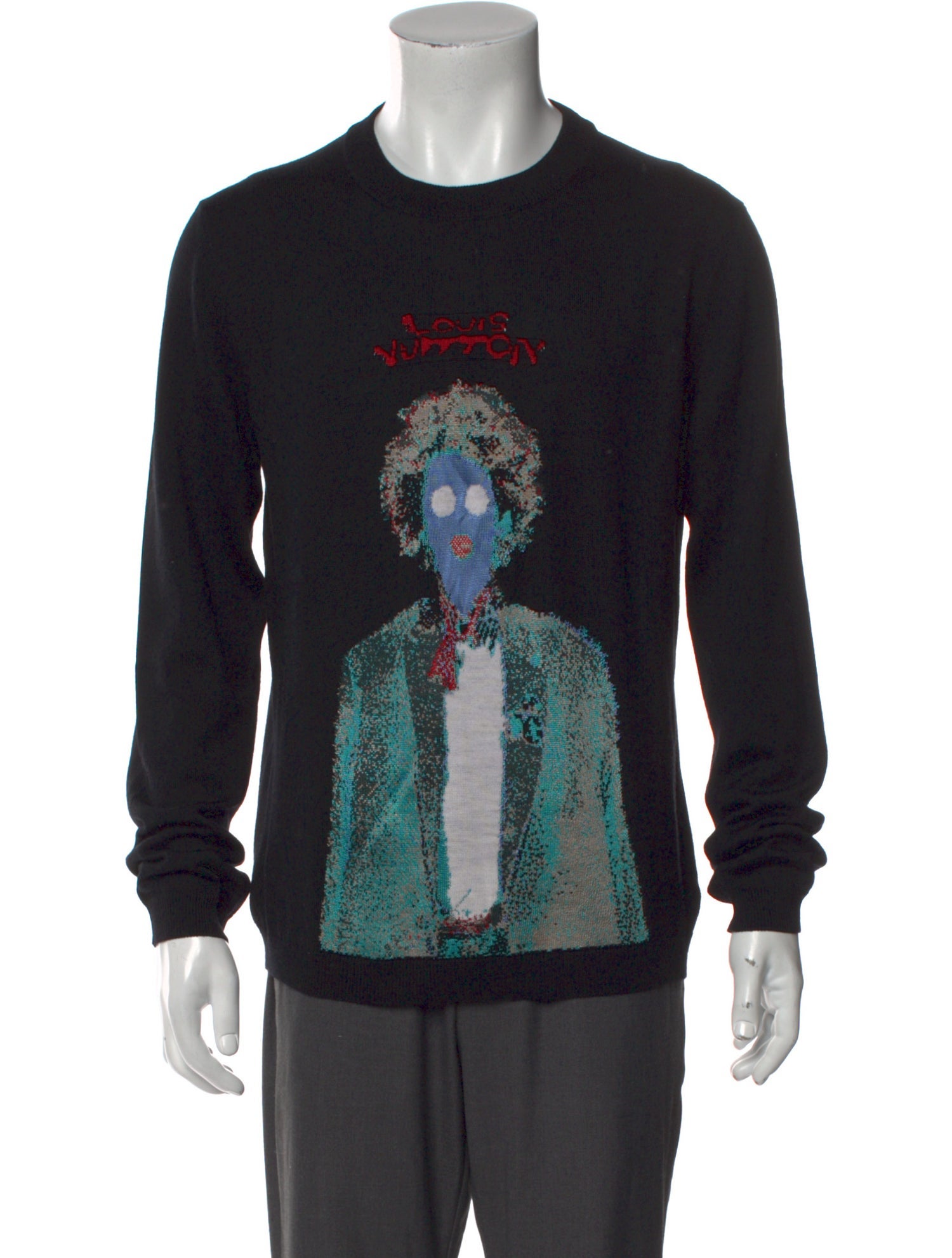 Louis Vuitton Wool Graphic Print Pullover