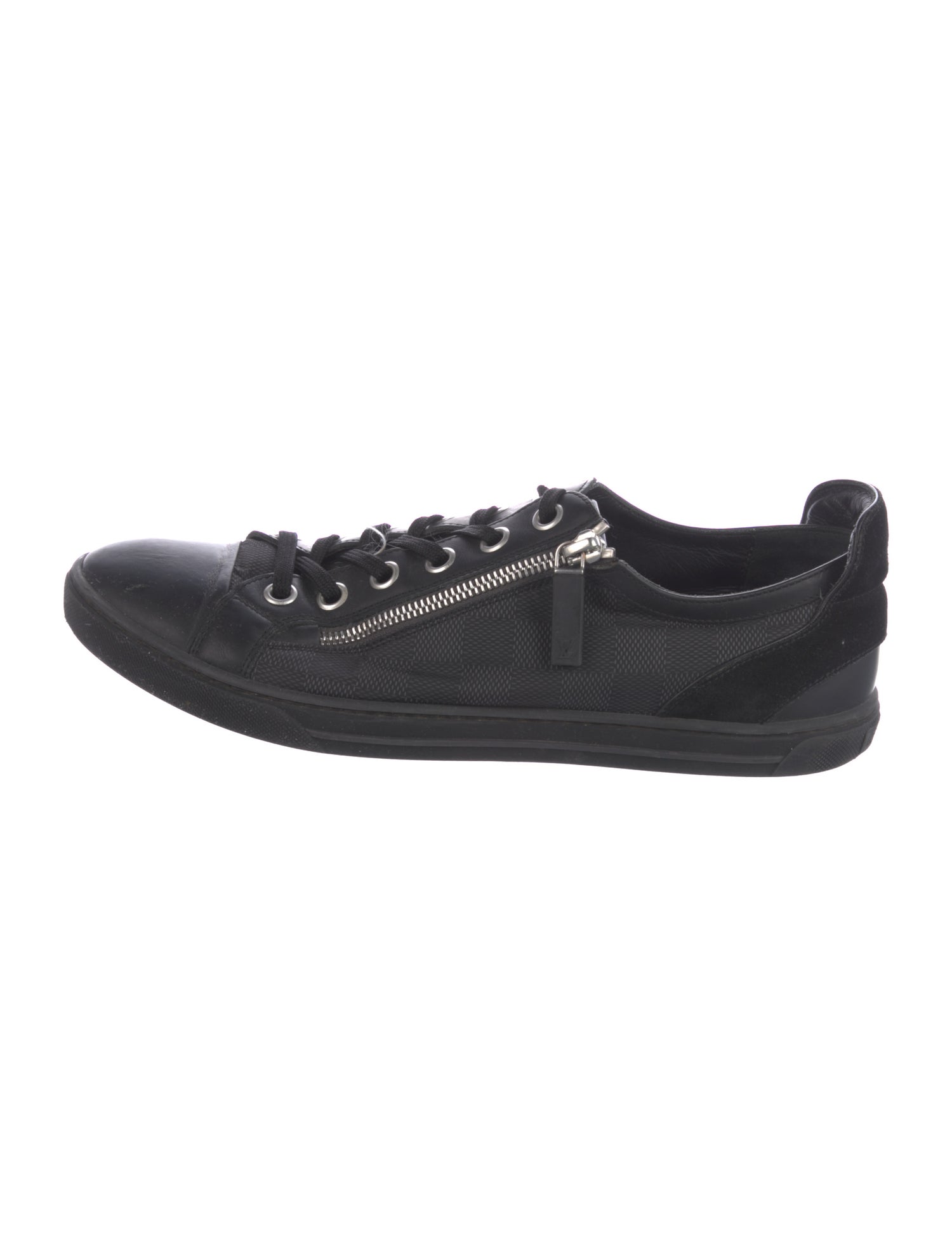 Louis Vuitton Damier Graphite Pattern Leather Sneakers