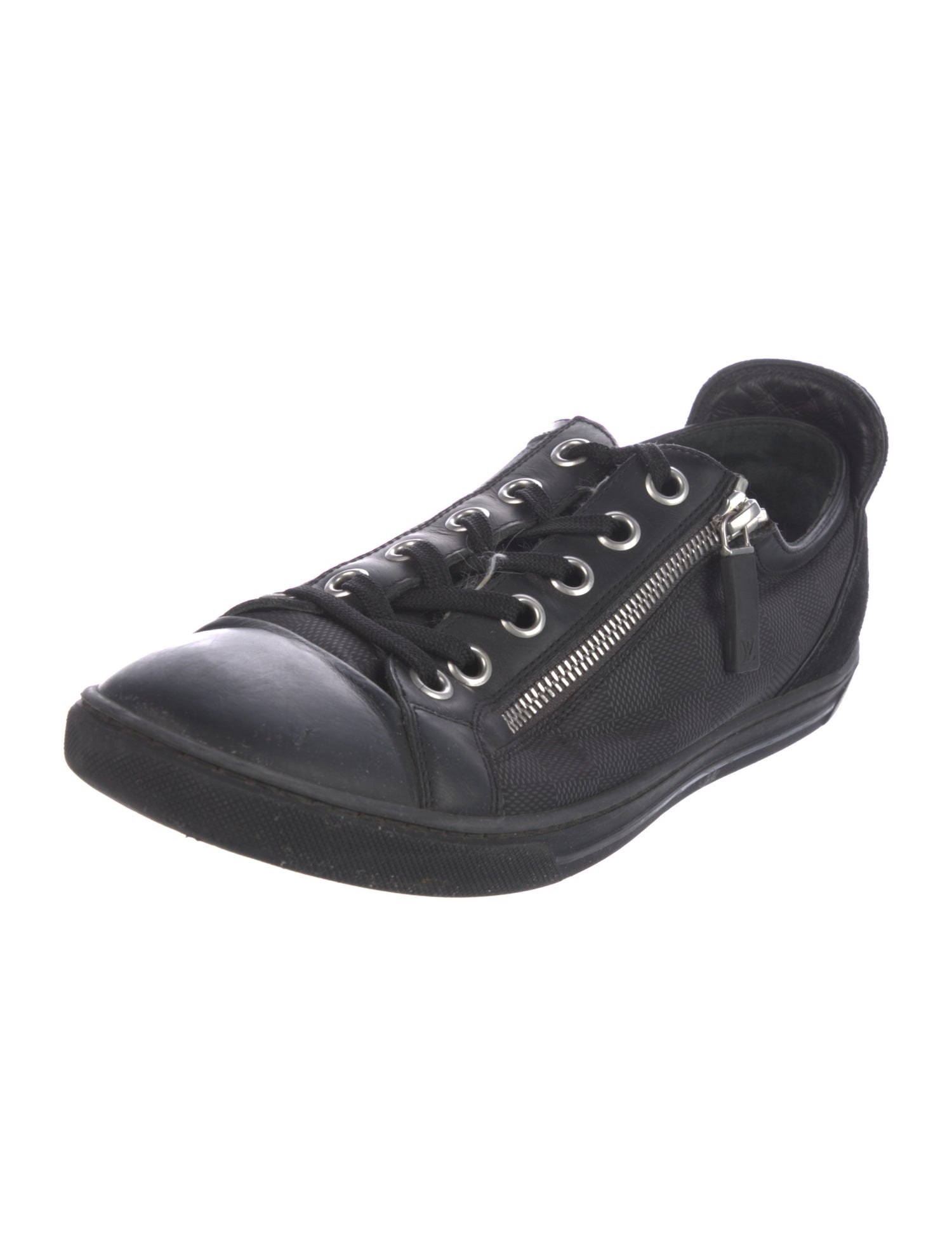 Louis Vuitton Damier Graphite Pattern Leather Sneakers