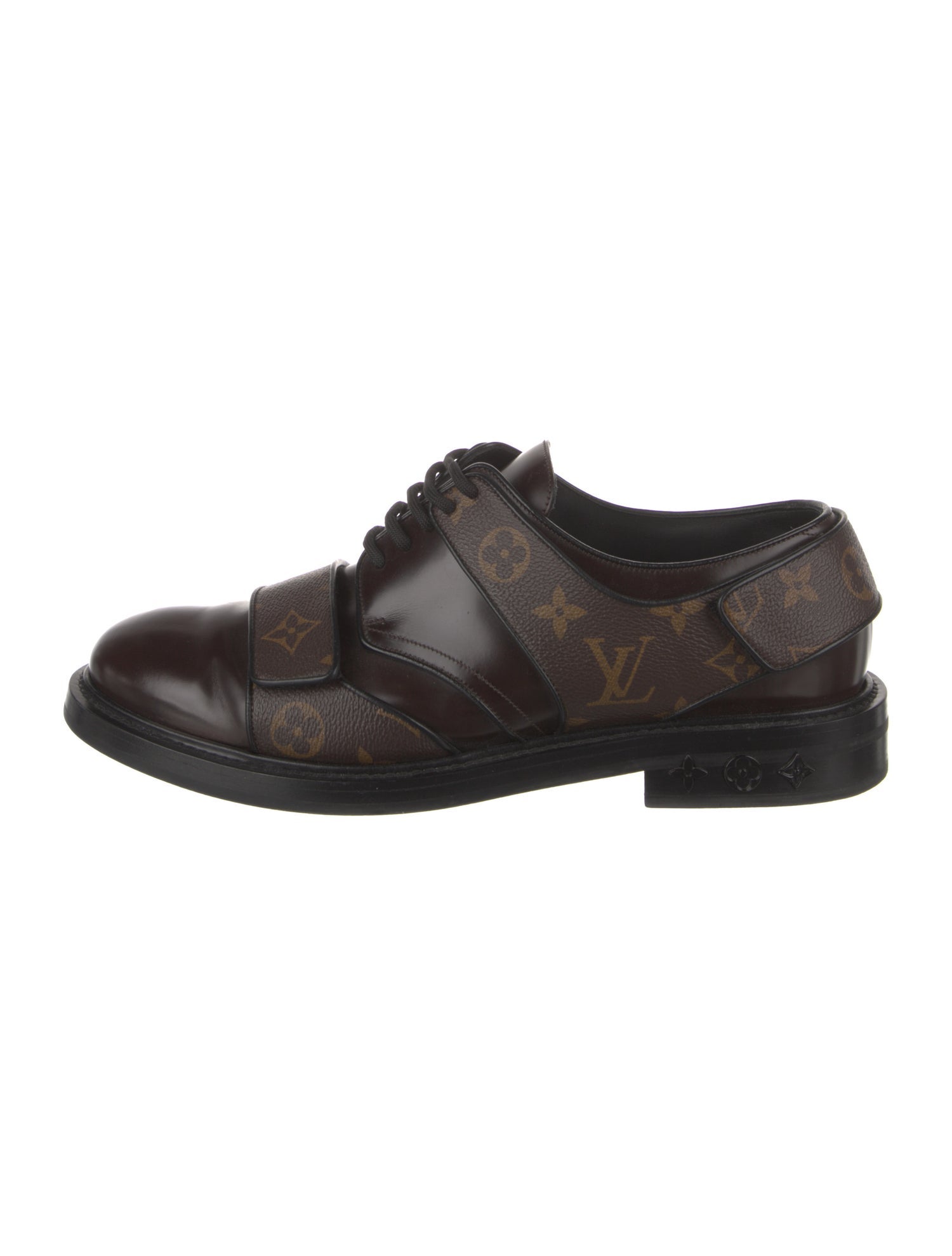 Louis Vuitton LV Monogram Leather Derby Shoes